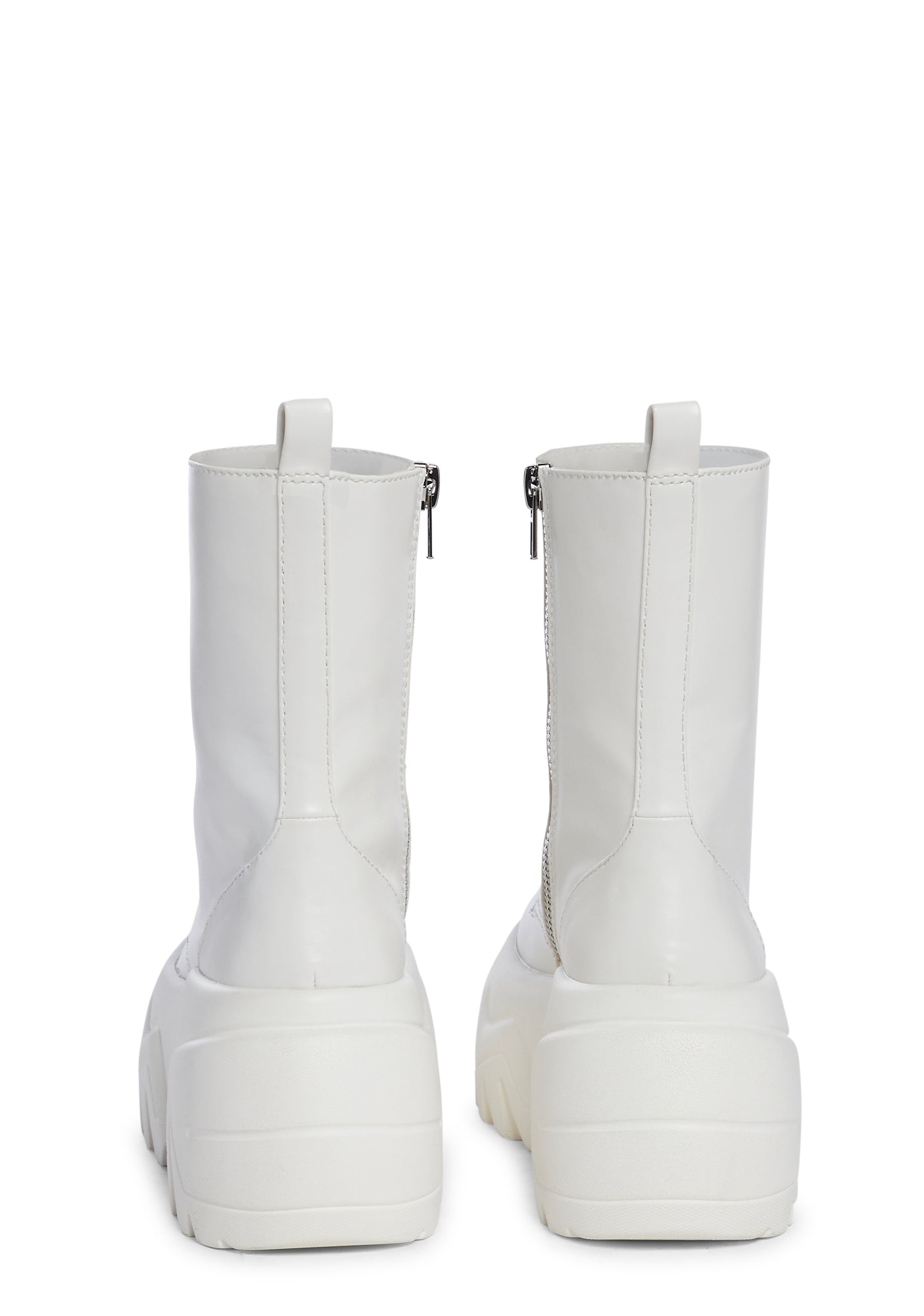 Optical Fuse Combat Boots - White