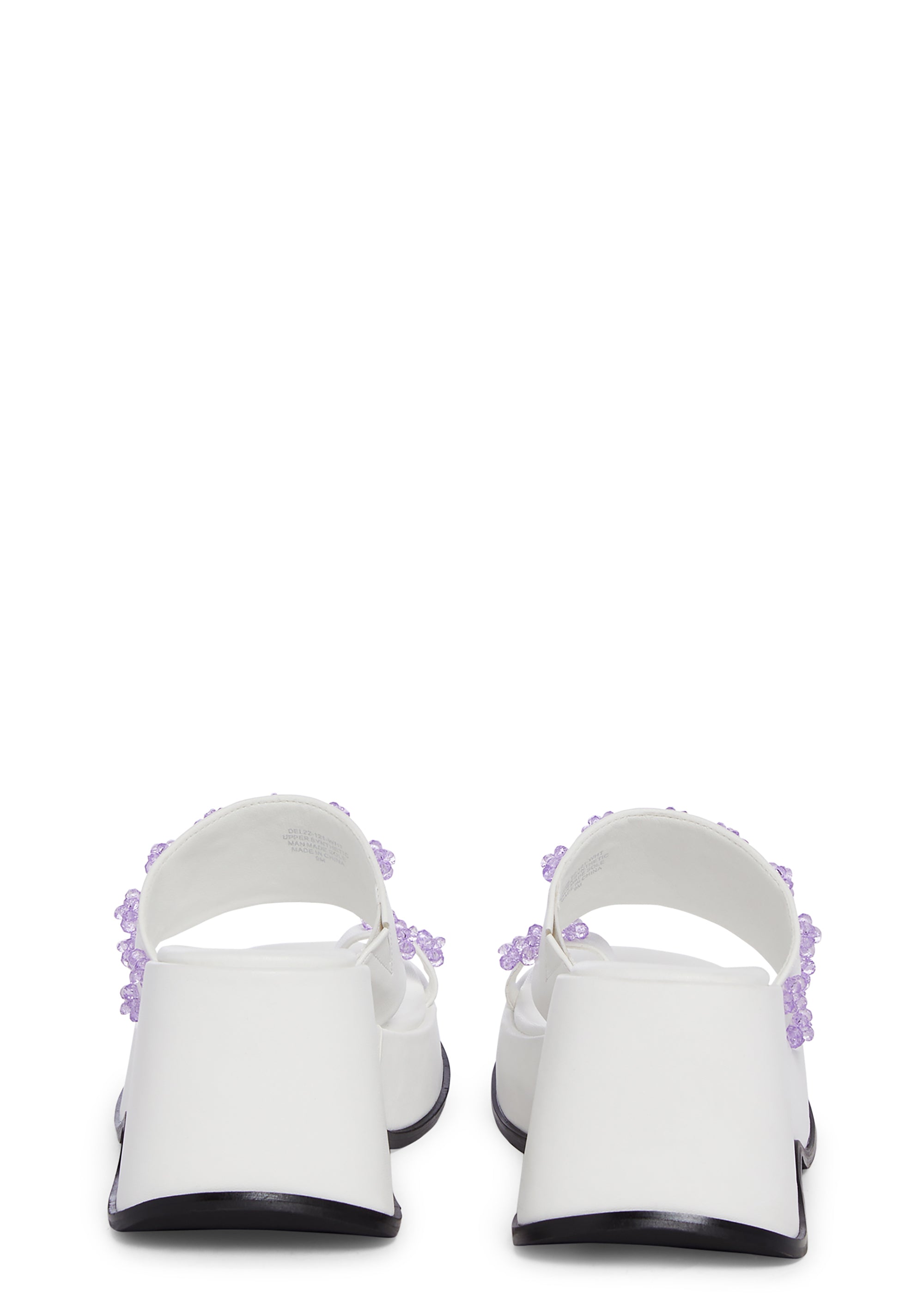 dELiA*s サンダル dELiA*s by Dolls Kill Daisy Platform Sandals - White/Black