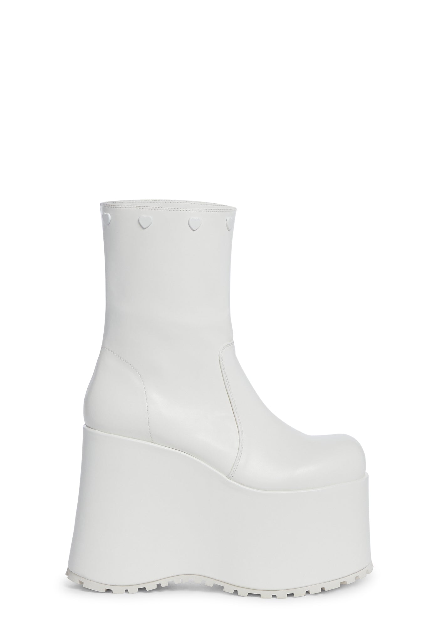 Snuggle Wonderland Platform Boots - White