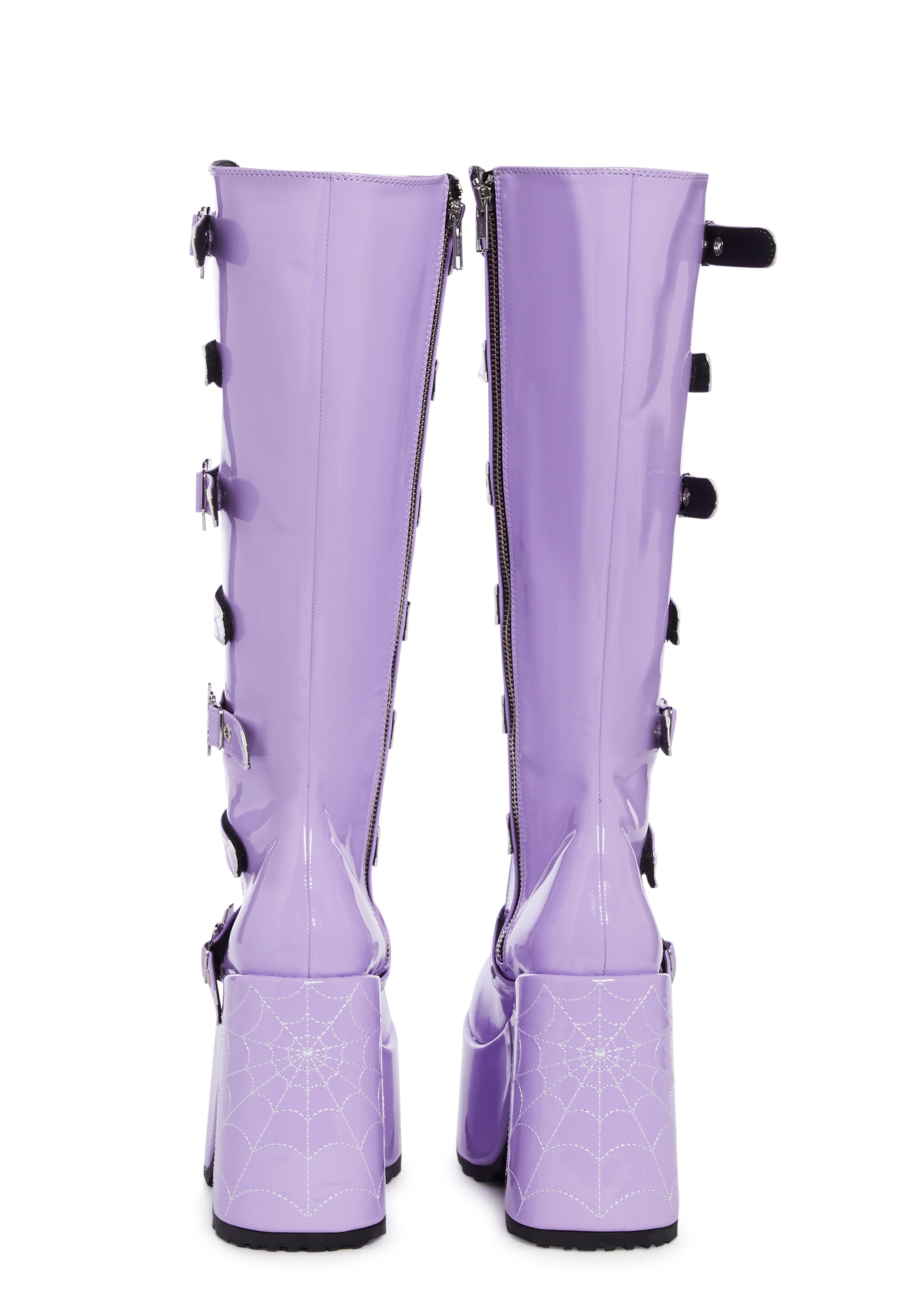 Camel-223 Platform Boots - Light Purple