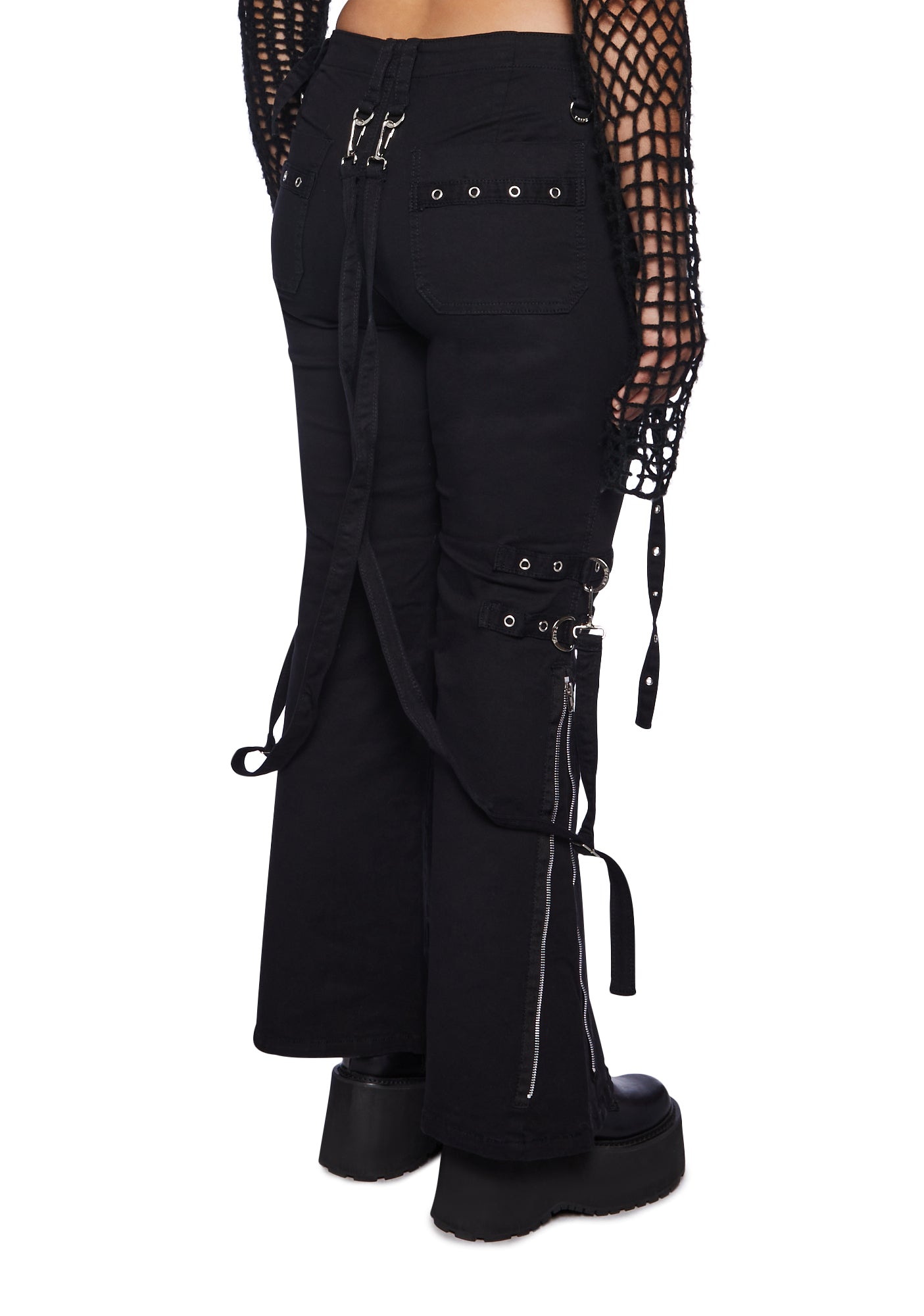 Tripp black cheap strap pants