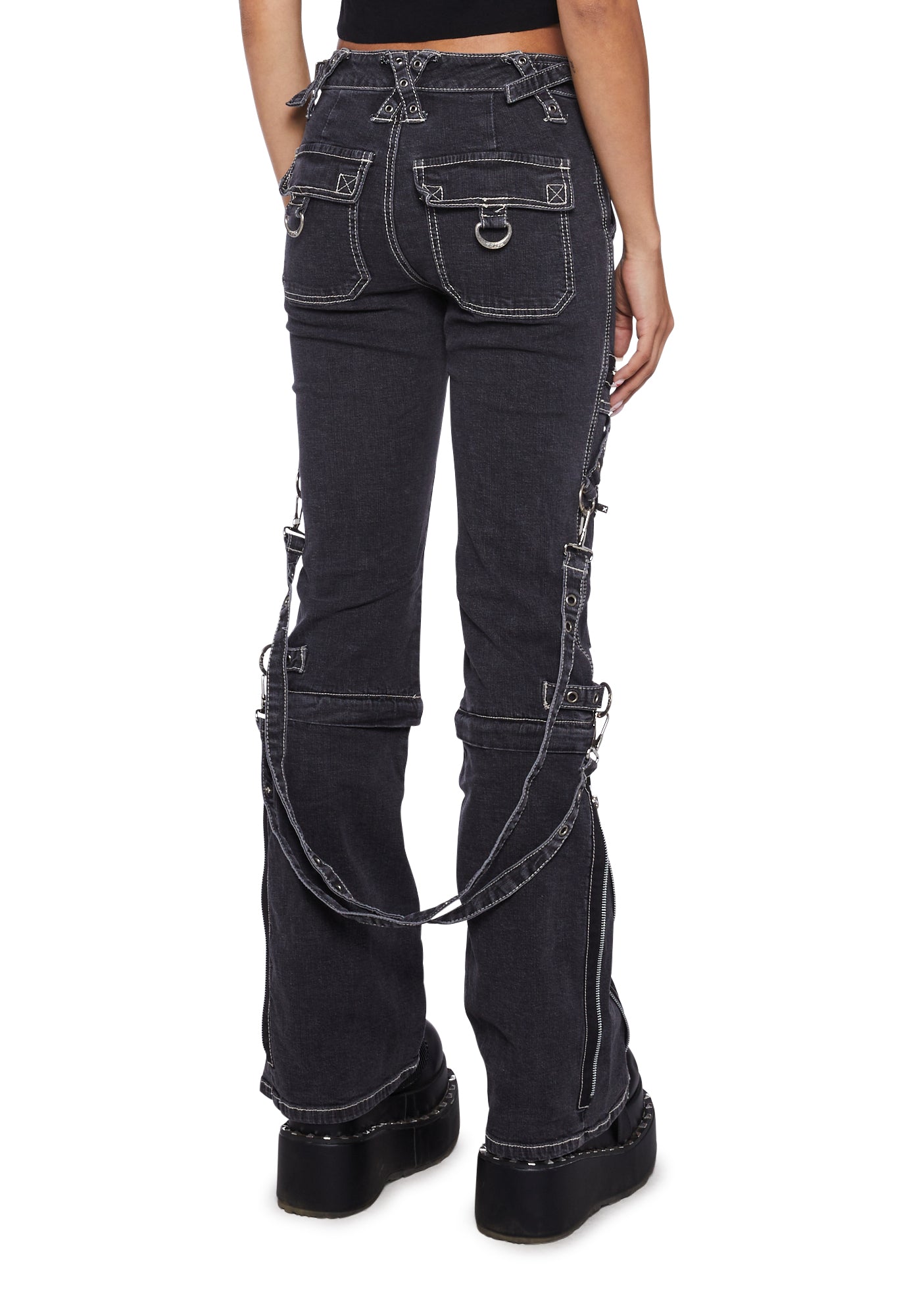 週末最終セール❣️美品⭐️digne high-waist pants 02 Best Kept Secret Sprayed Cargo Pants up to 3XL (Orange/Black