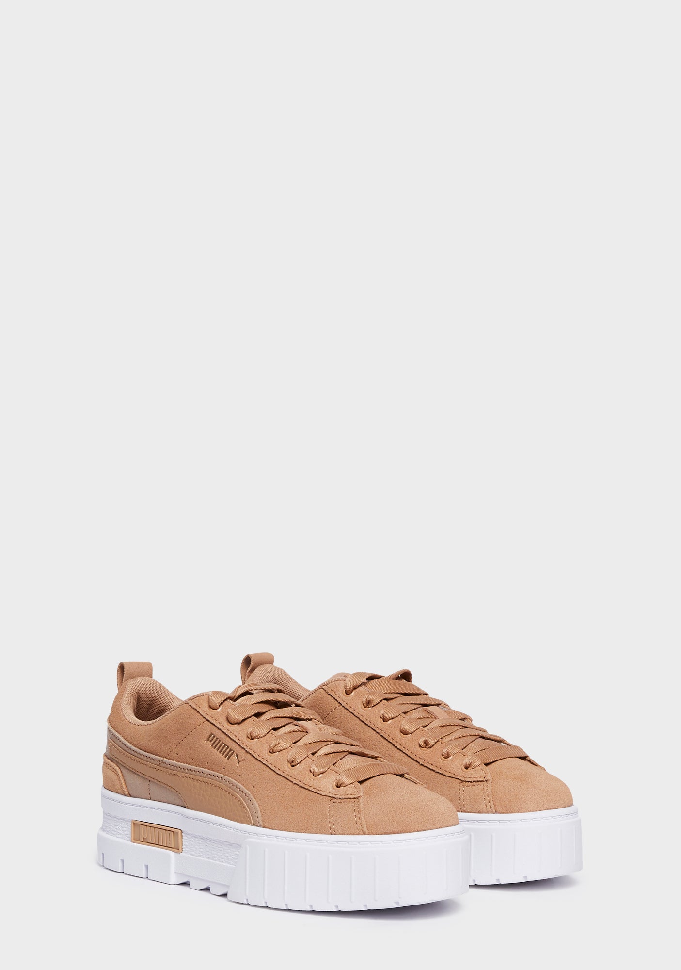 Puma suede platform animal beige clearance