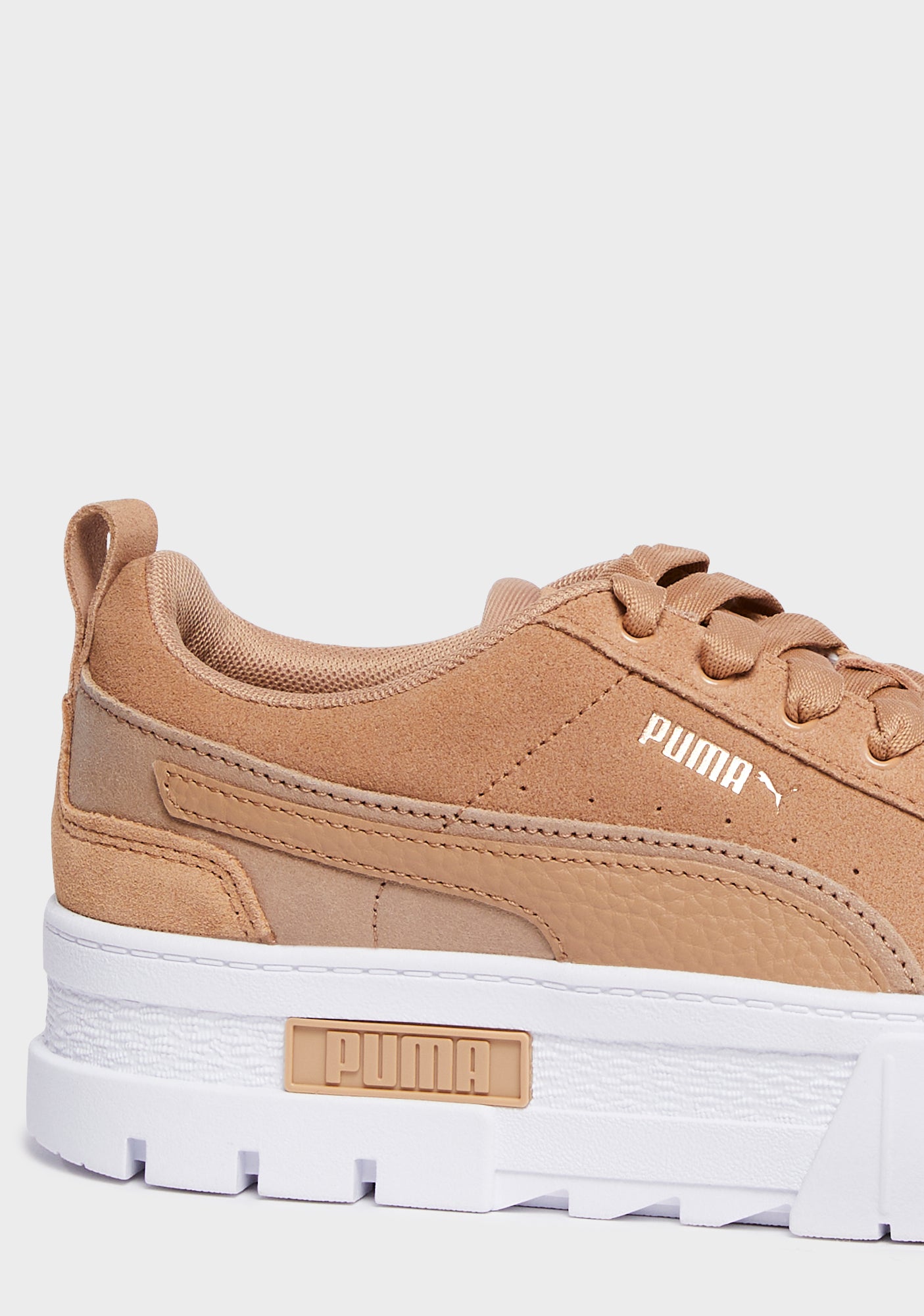 Puma suede platform brown outlet
