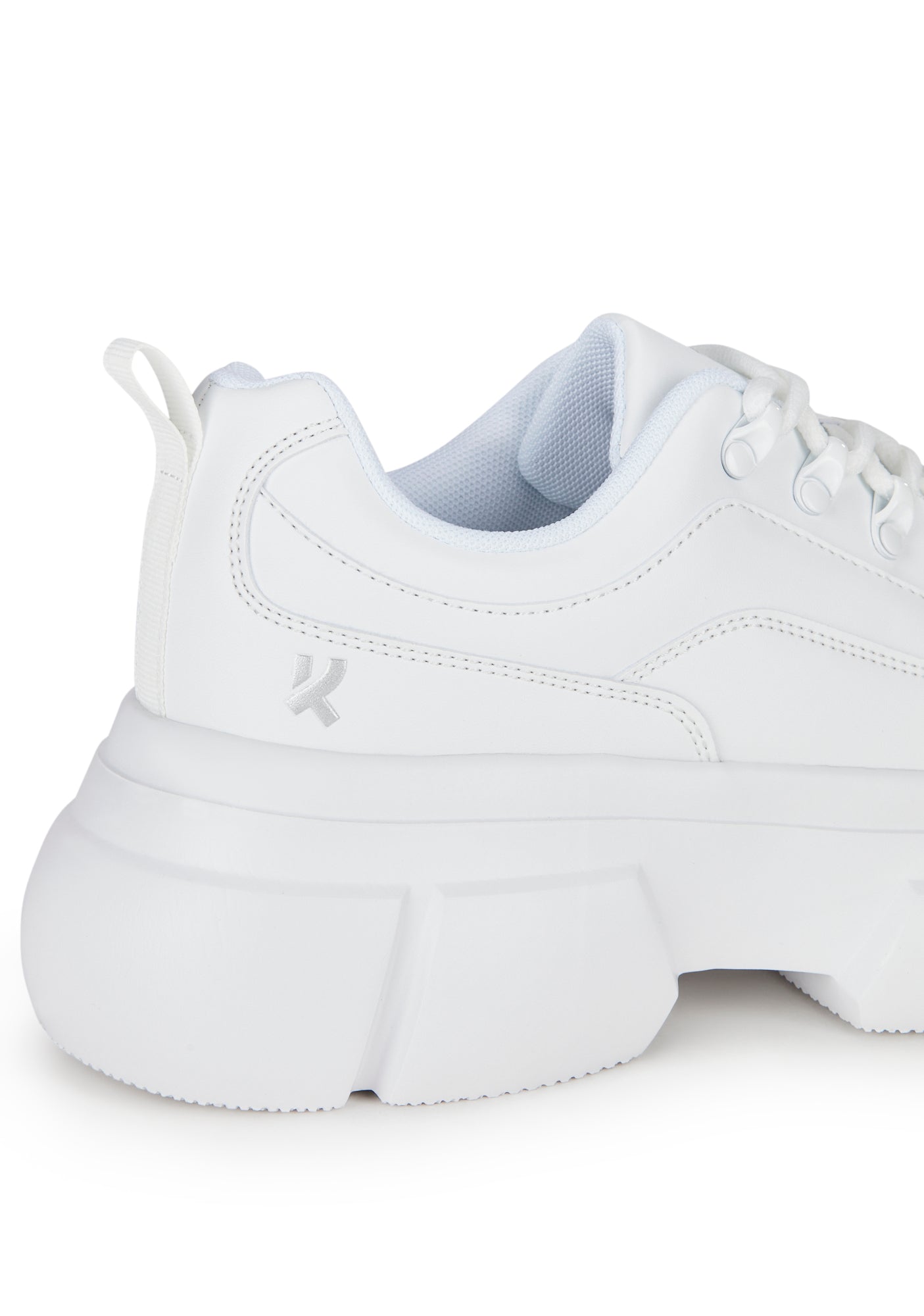 Gannika Platform Sneakers- White – Dolls Kill