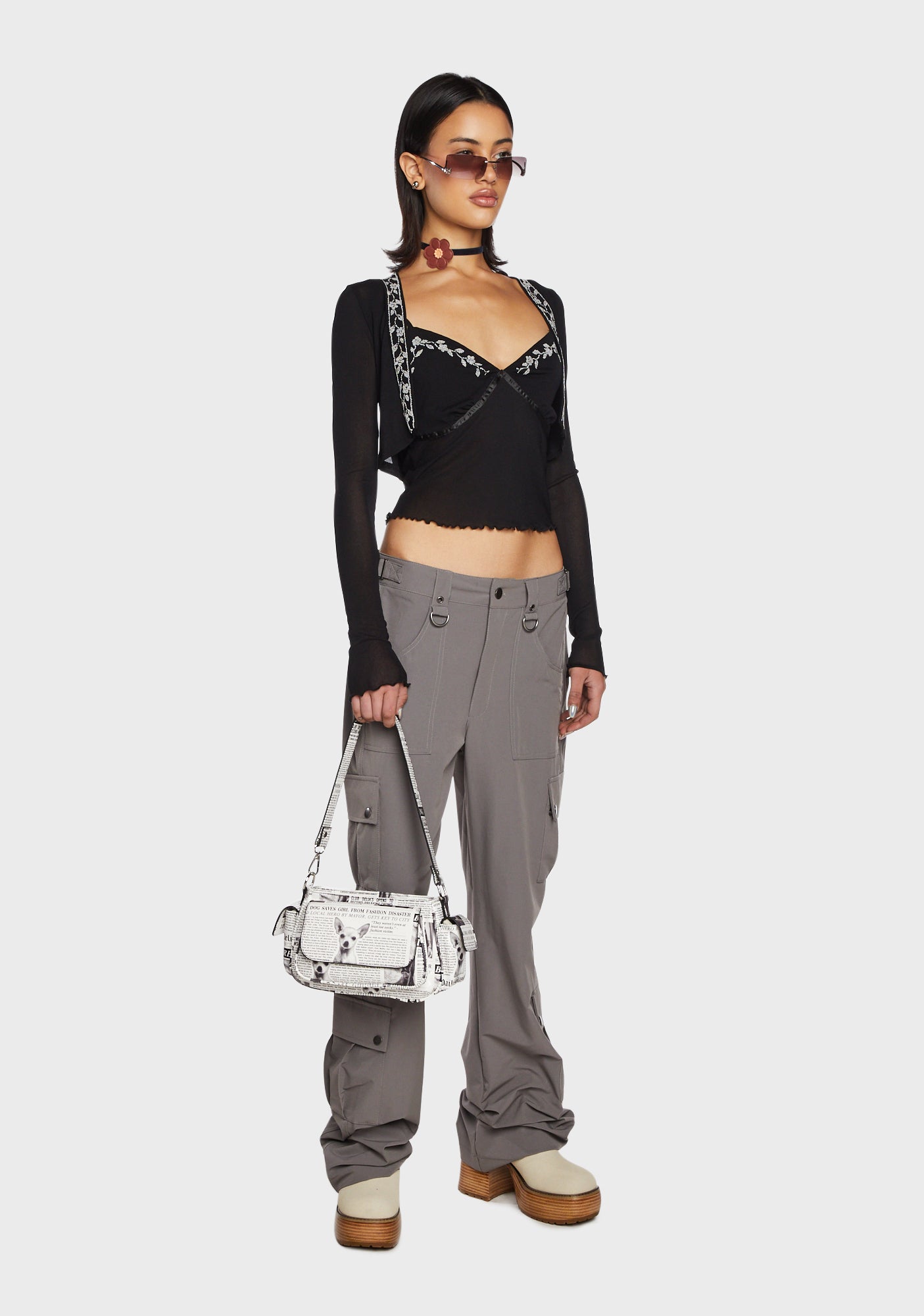 Delia s Cargo Pants Gray Dolls Kill