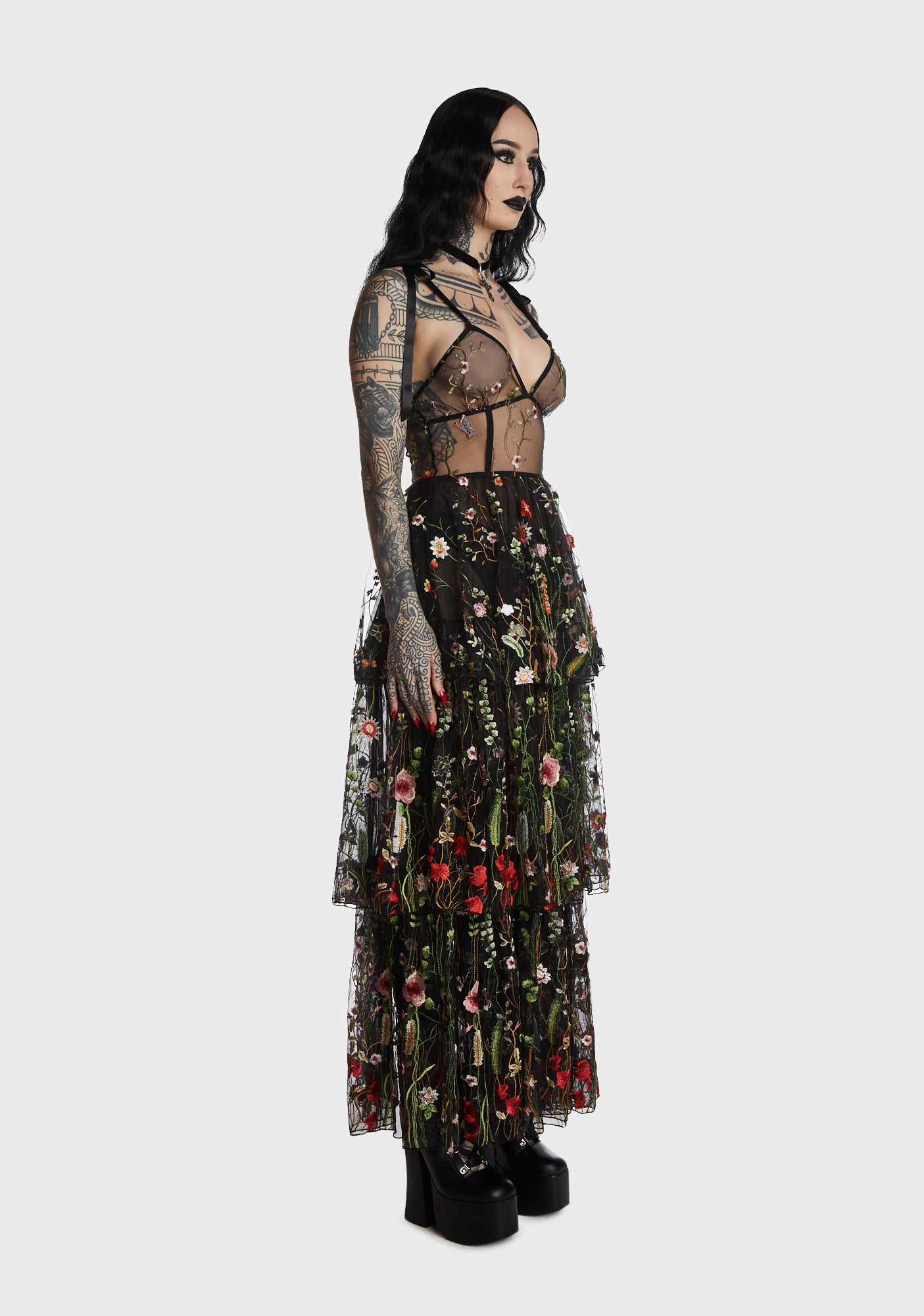 Botanical Muse Maxi Dress – Dolls Kill