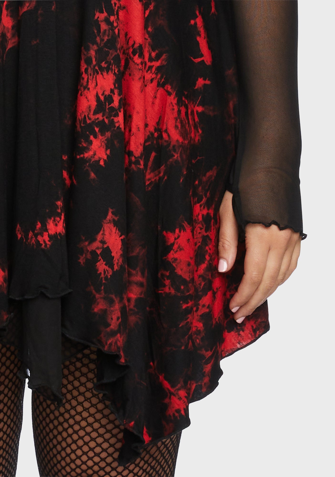 Plus The Landslide Mini Dress & Gloves Set Dolls Kill