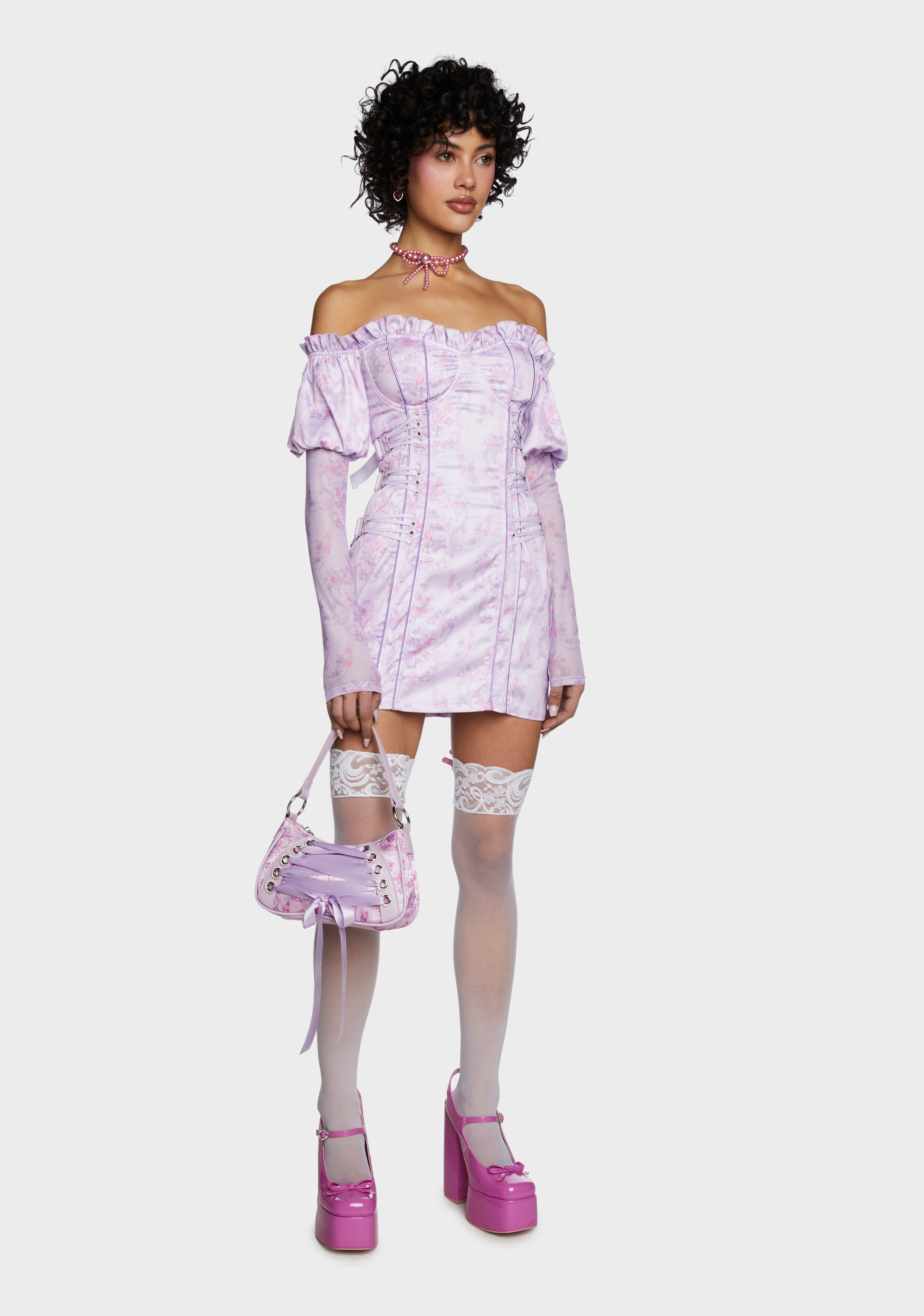 Scandal Sheet Corset DressNN Dolls Kill