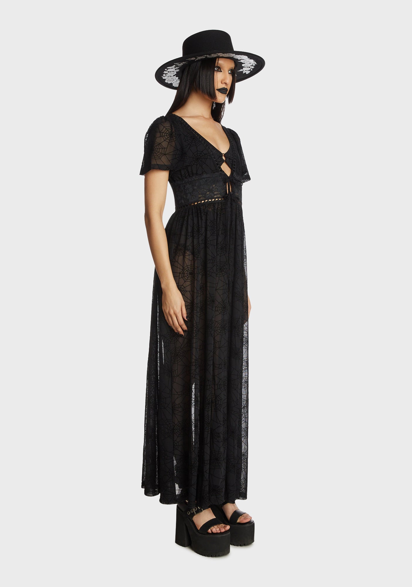 spider web mesh dress Spiderweb Mesh Duster Dress
