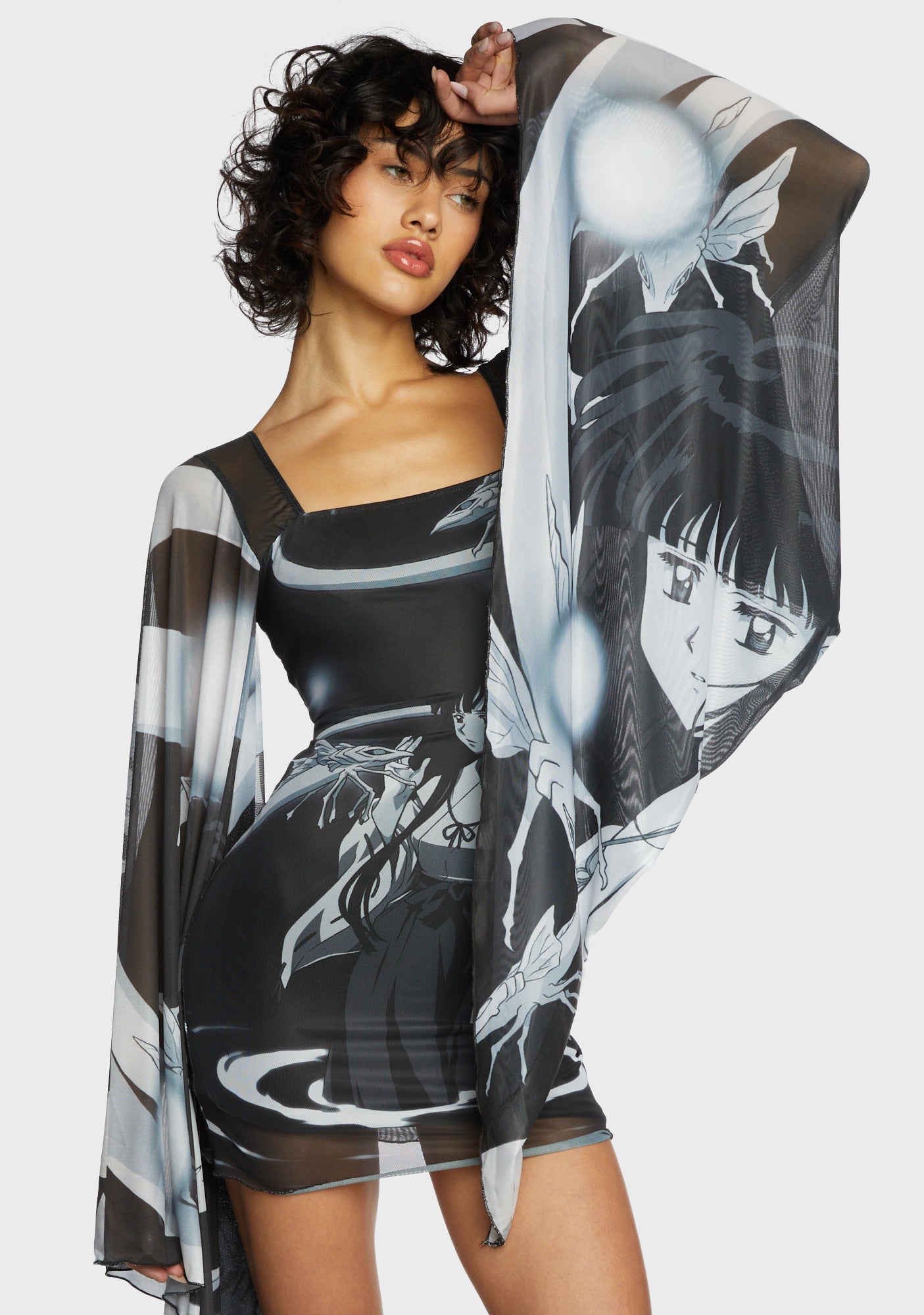 HighRank Priestess Mesh Dress Dolls Kill