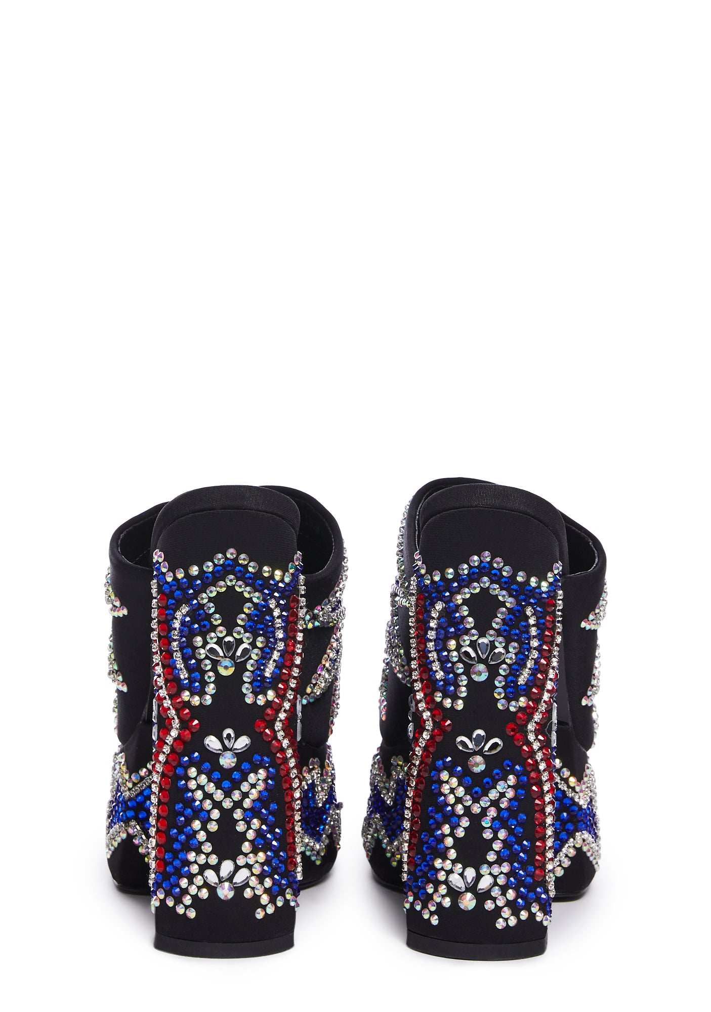 AZALEA WANG Rhinestone Platform Sandals - Multi – Dolls Kill