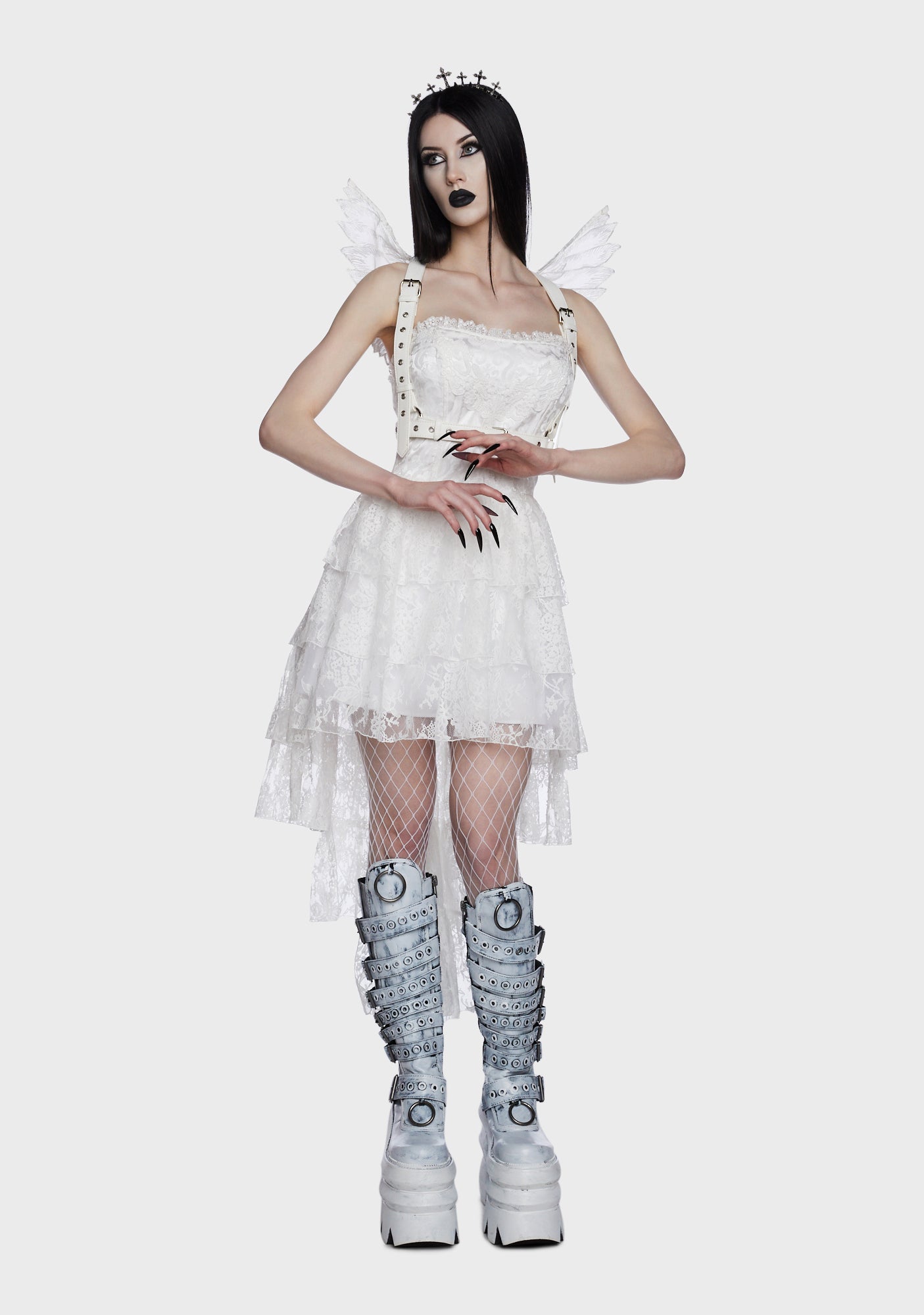 Widow Angel Wings Harness - White – Dolls Kill