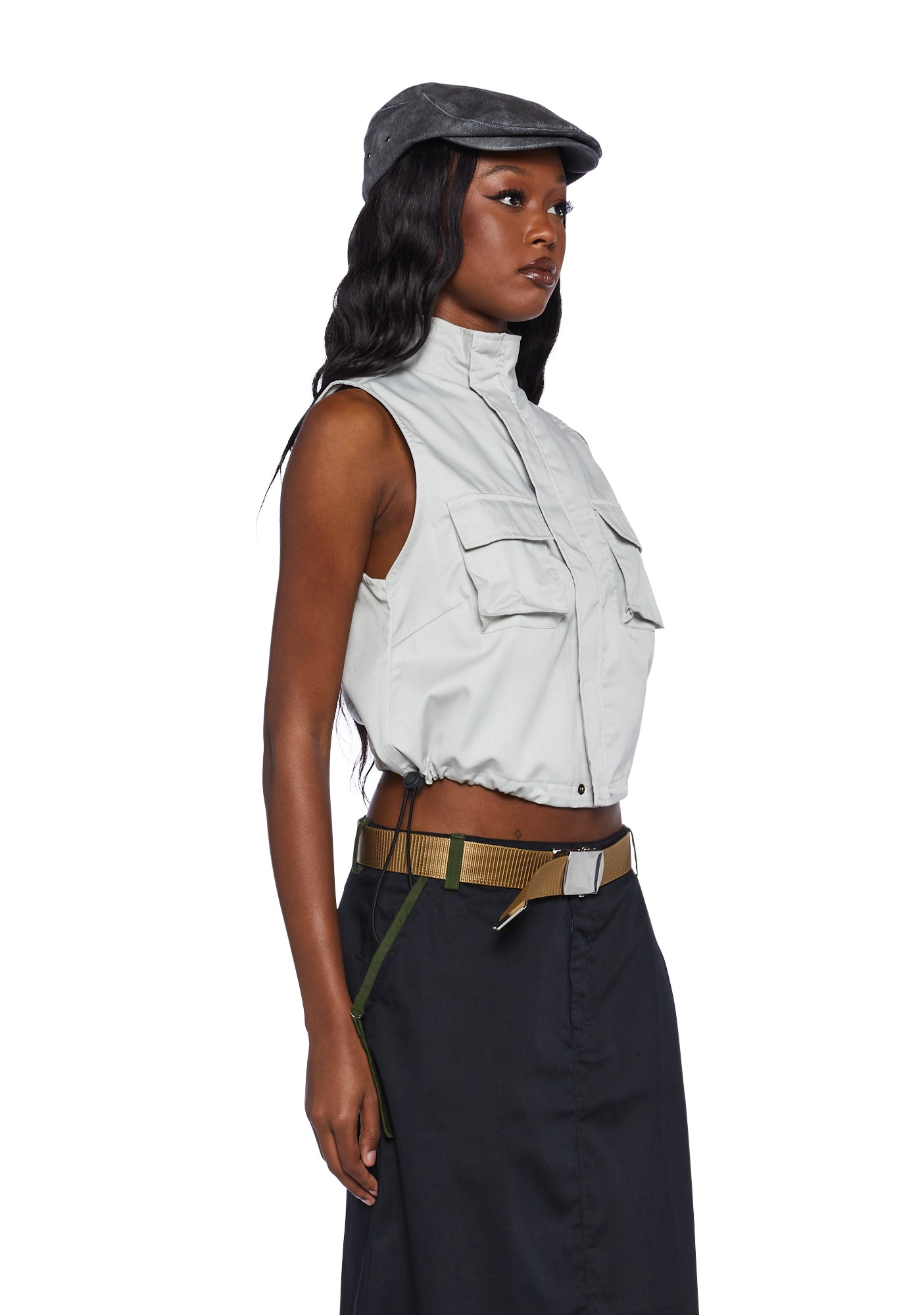 Off white utility vest top