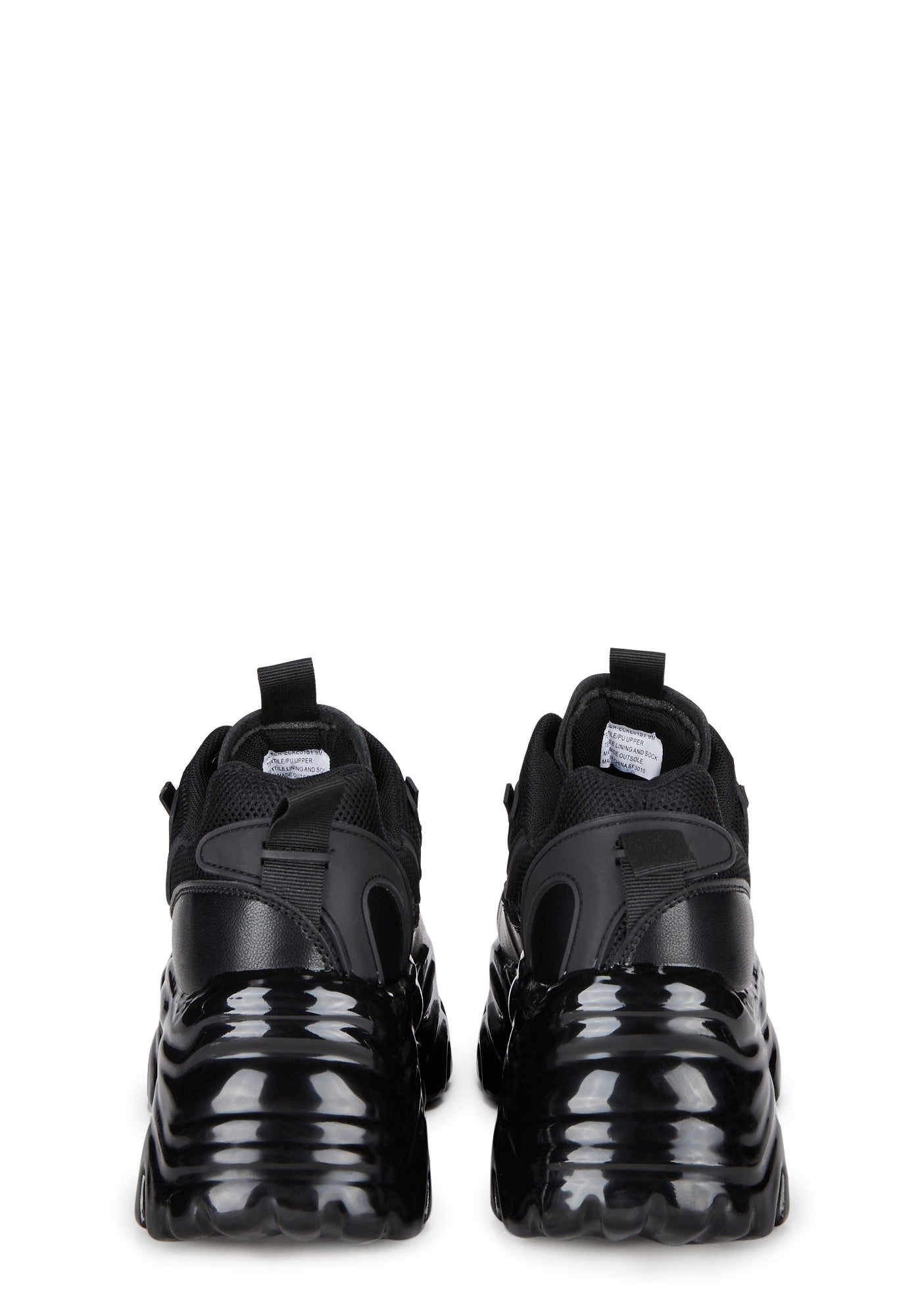 Steve Madden Patent Vegan Leather Lace Up Platform Sneakers