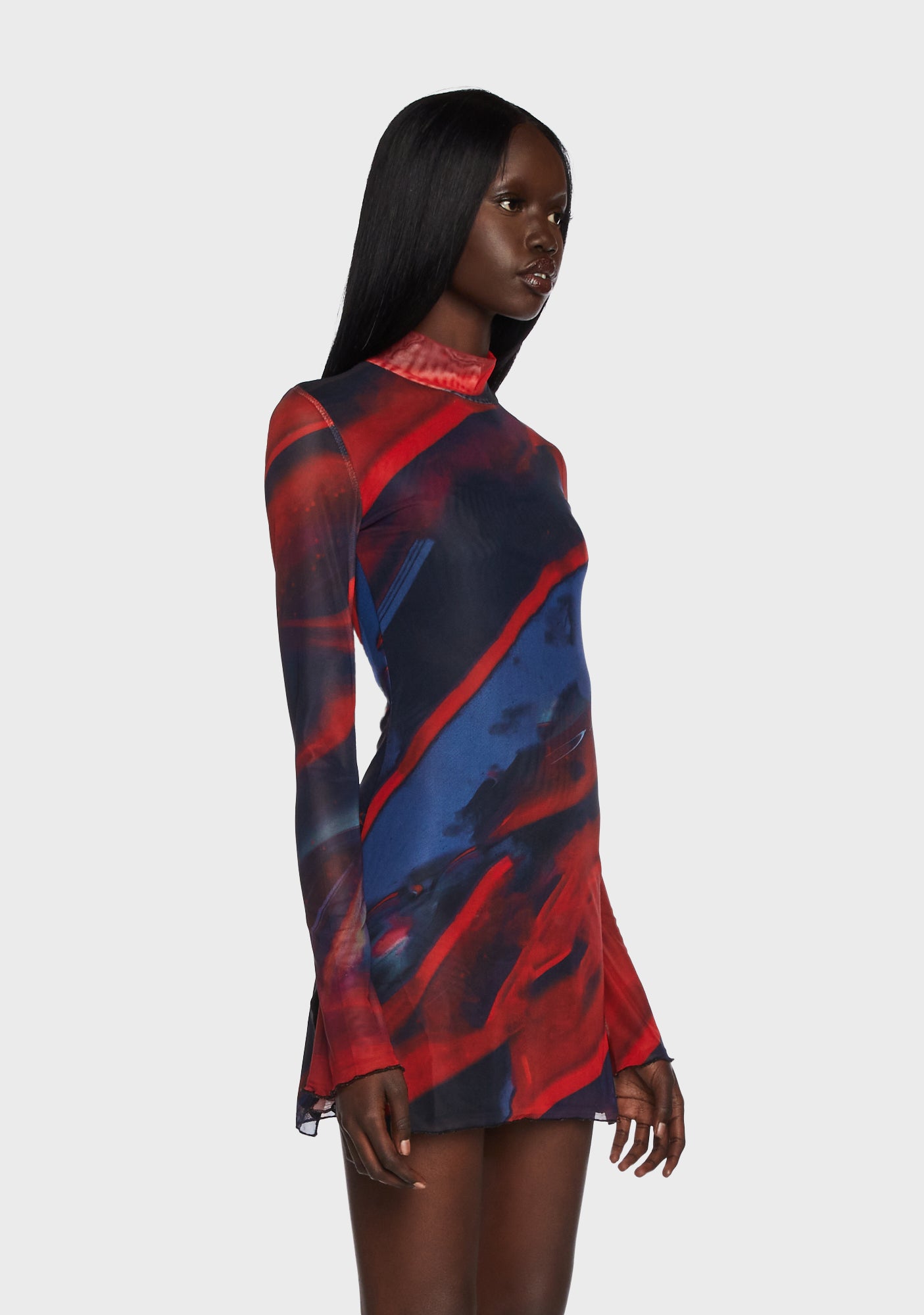 Mesh Mini Dress