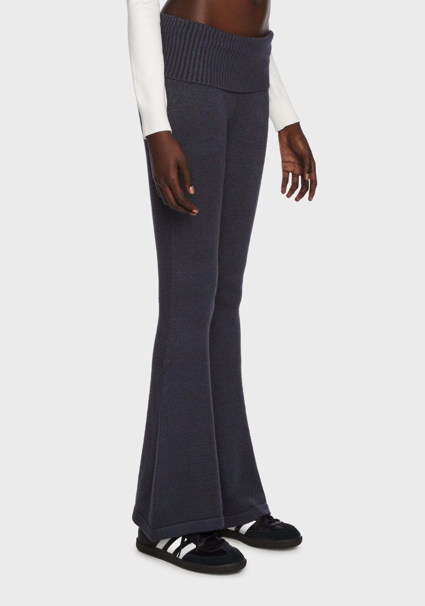 Desiree Knitted Fold Over Pants Dolls Kill