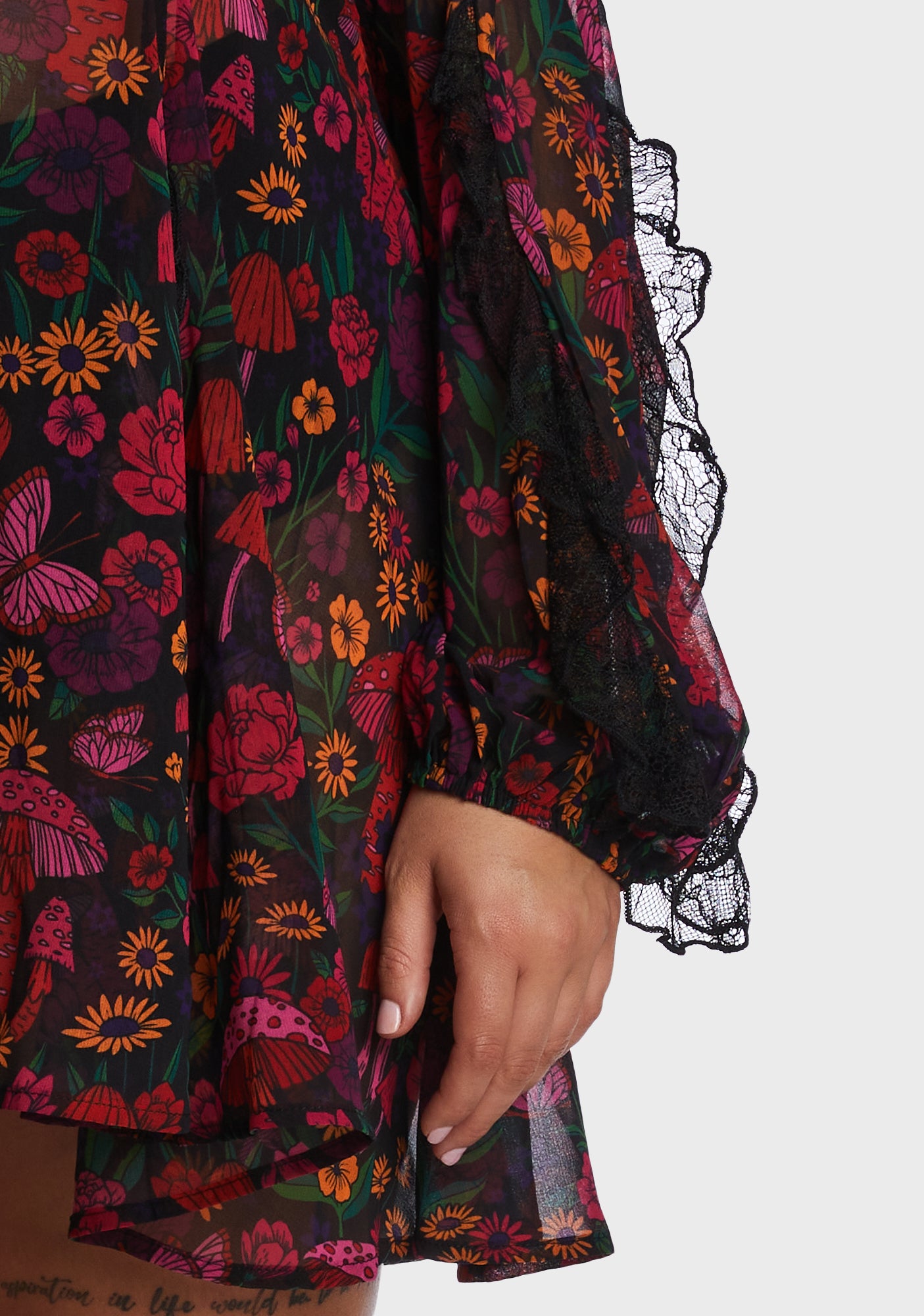 Plus Daydreamer Floral Mini Dress Plus Daydreamer Floral Mini Dress