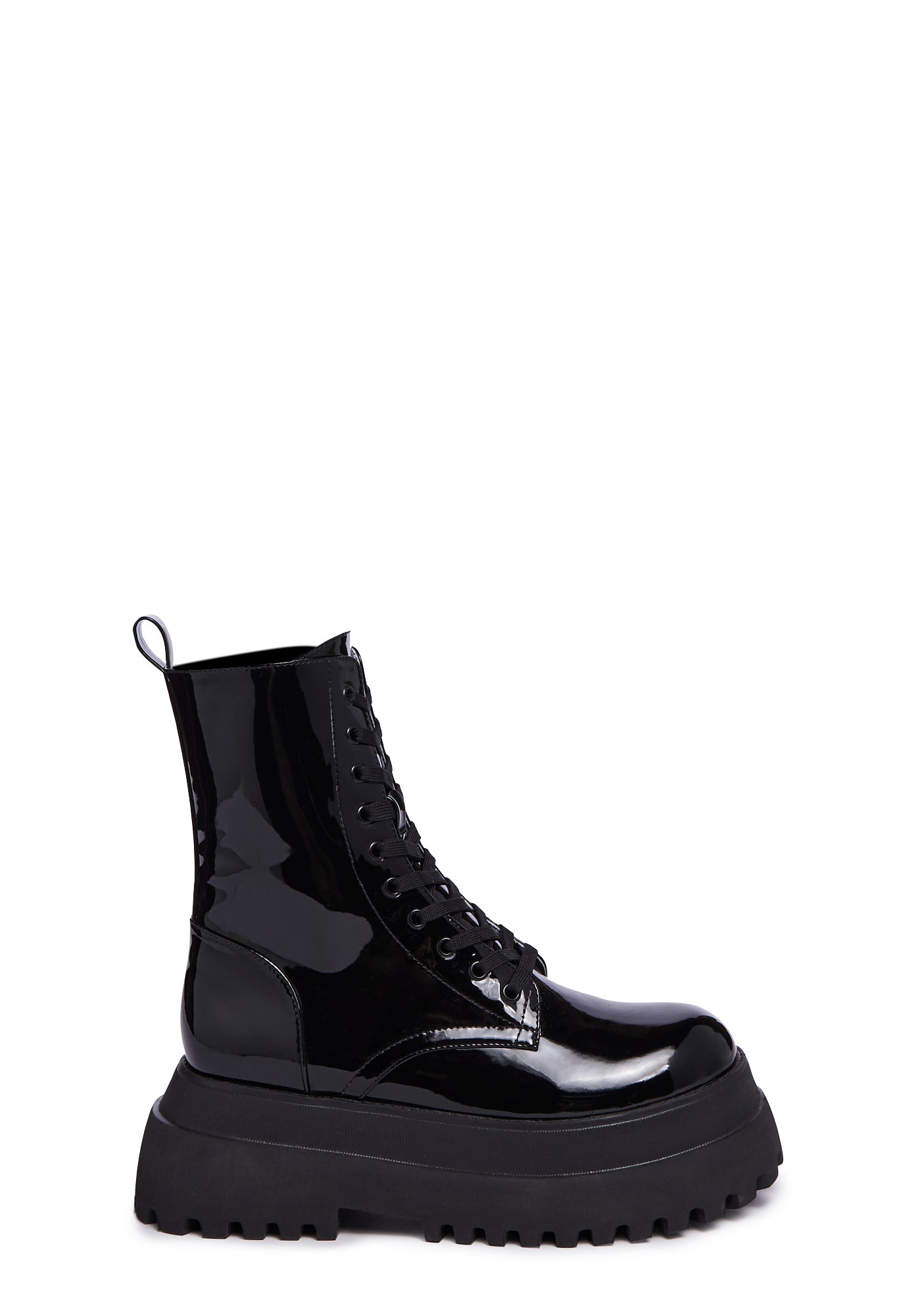 Color block combat boots top
