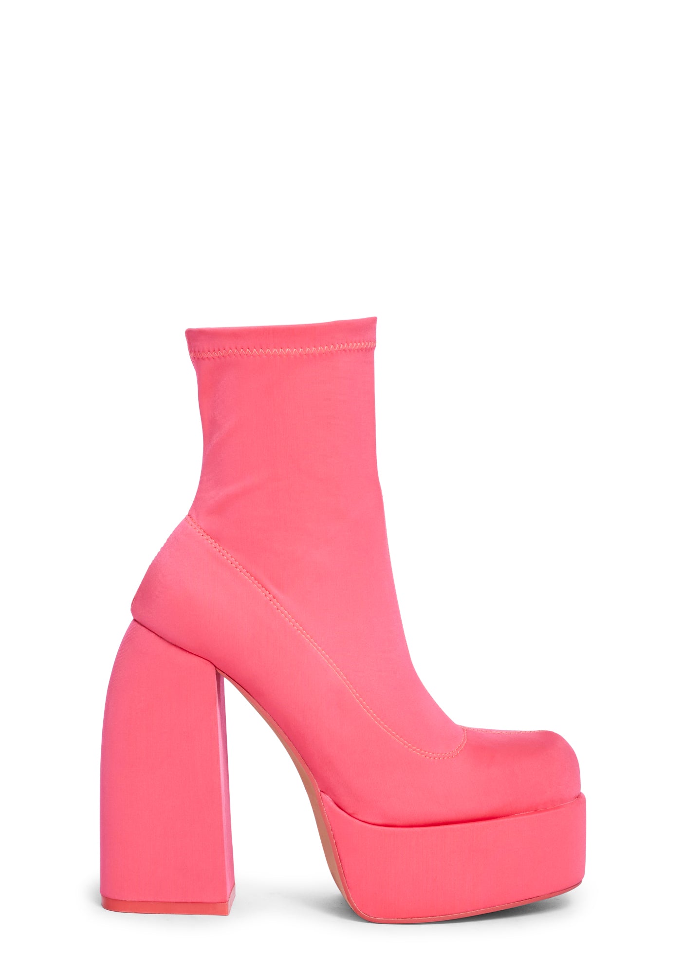 Public Desire Nylon Ankle Platform Boots - Pink – Dolls Kill