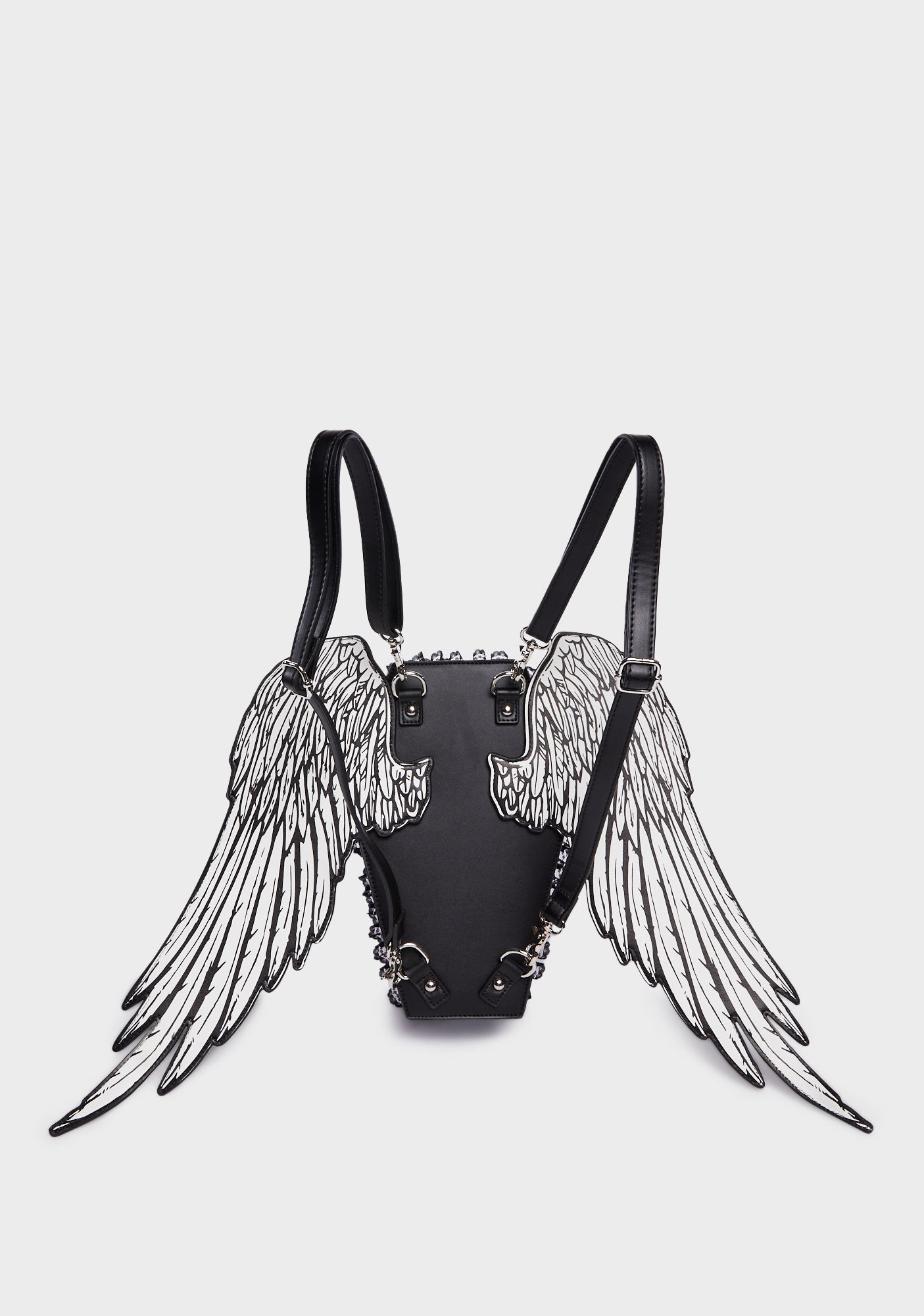 angel wing mini backpack Widow Angel Wings Coffin Backpack