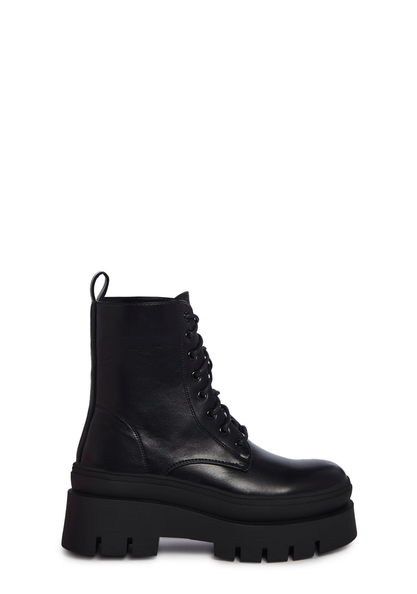 Combat Ankle Boots- Black – Dolls Kill