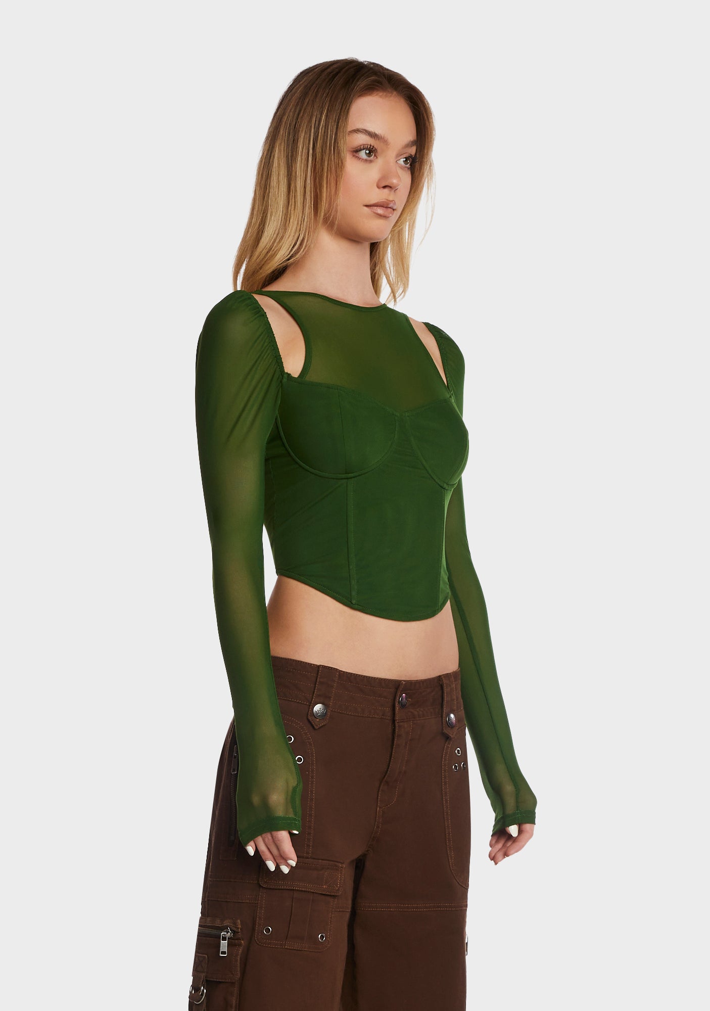 Green Corset Top — free download