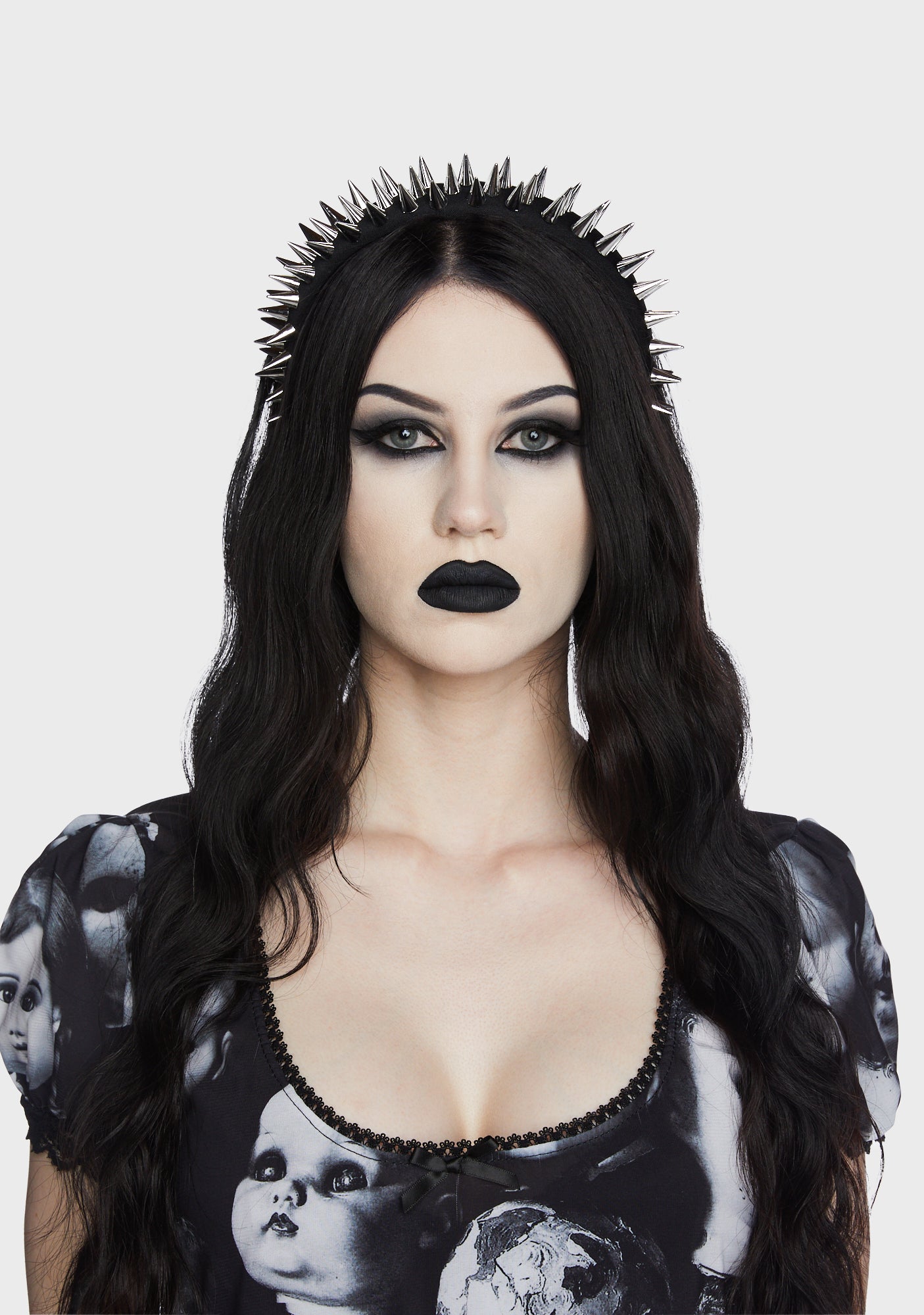 dependoll CRYSTAL DOLL HEADBAND BLACK DAY CRYSTAL HAIR BAND BLACK