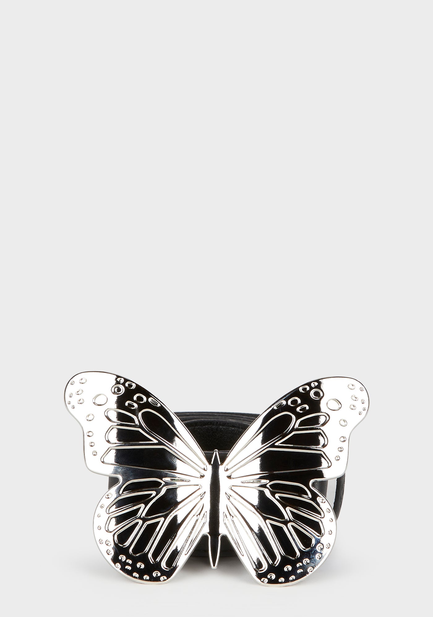 Butterfly Buckle Belt - Black – Dolls Kill display picture 1