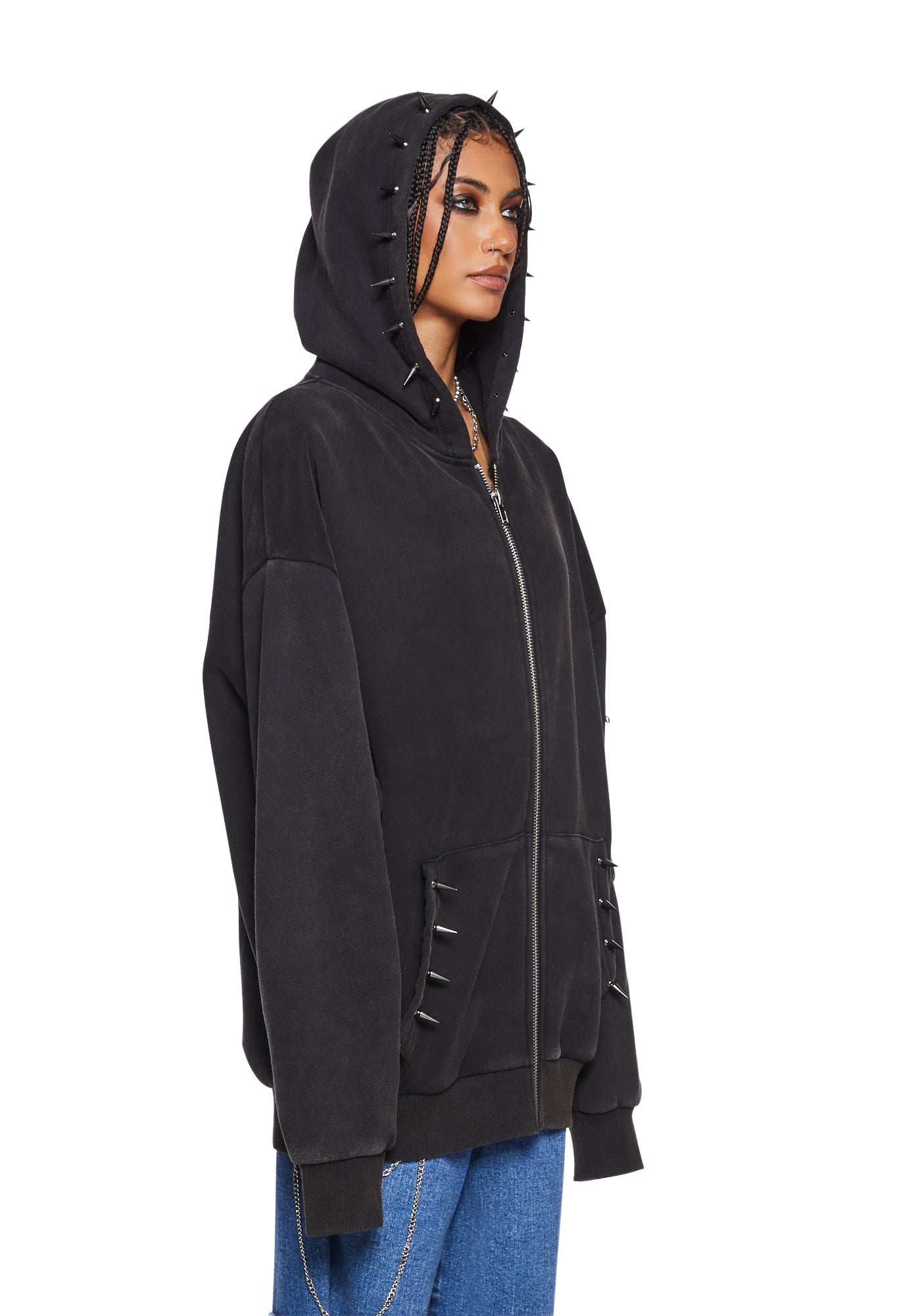 CHROME HEARTS X DEADLY DOLL HOODIE - Spyder｜セレクト