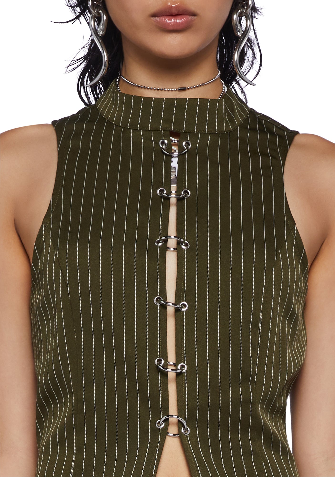 The Ragged Priest Pinstripe Top- Multi – Dolls Kill