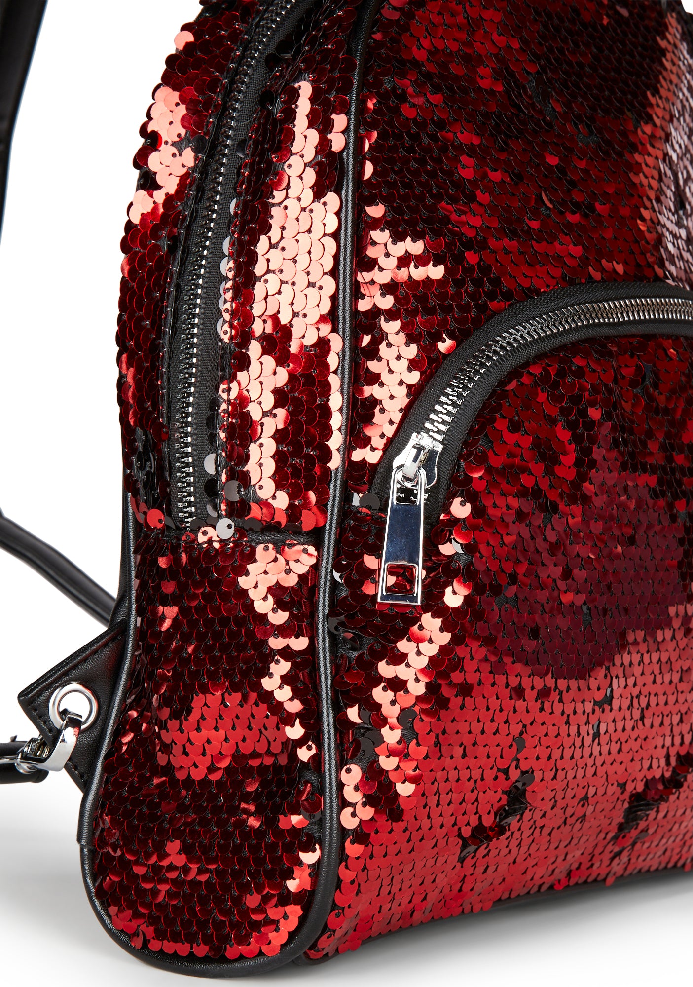 Club Exx Disco Sequin Hooded Backpack - Red – Dolls Kill