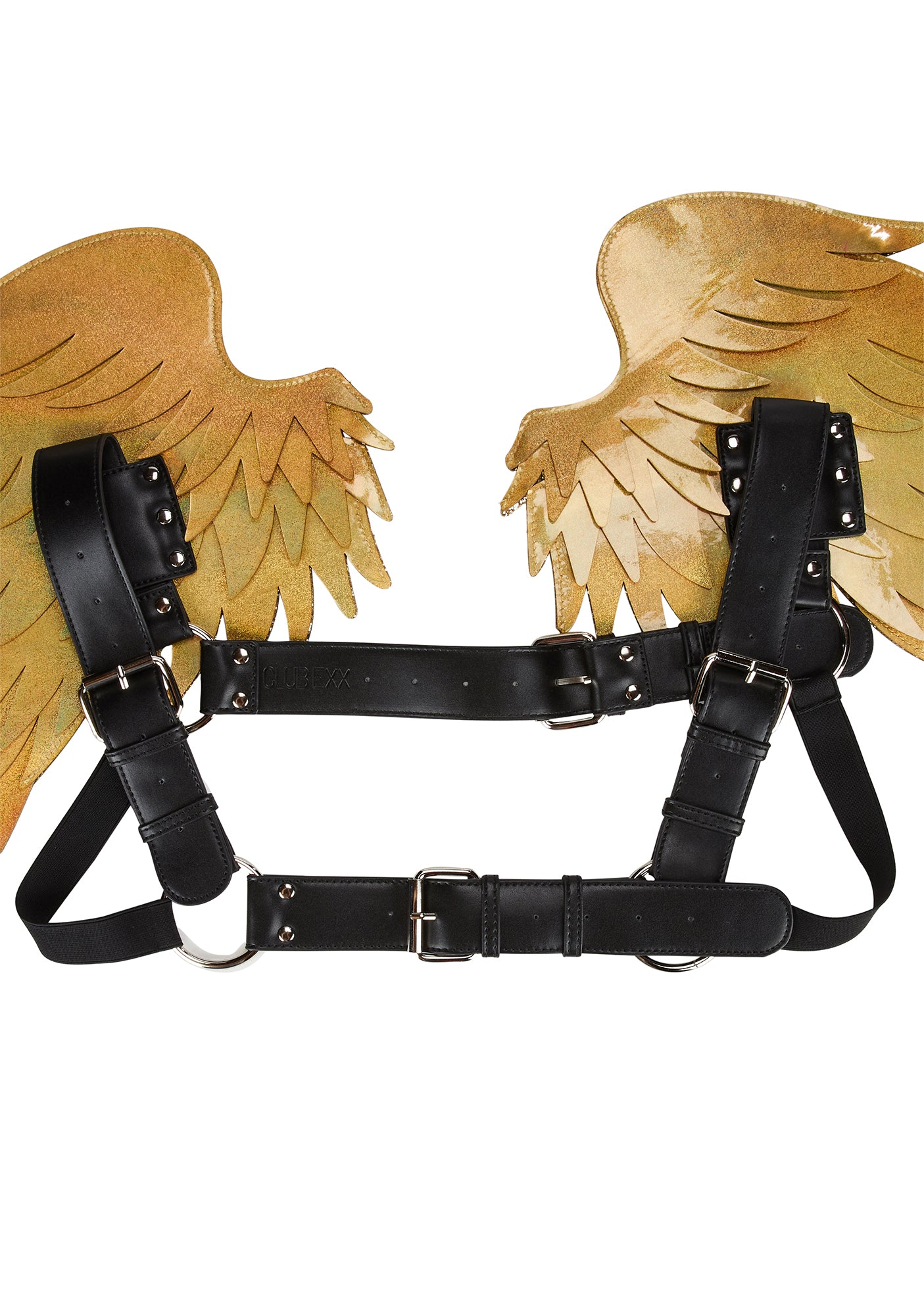 Club Exx Glitter Wing Harness - Gold – Dolls Kill