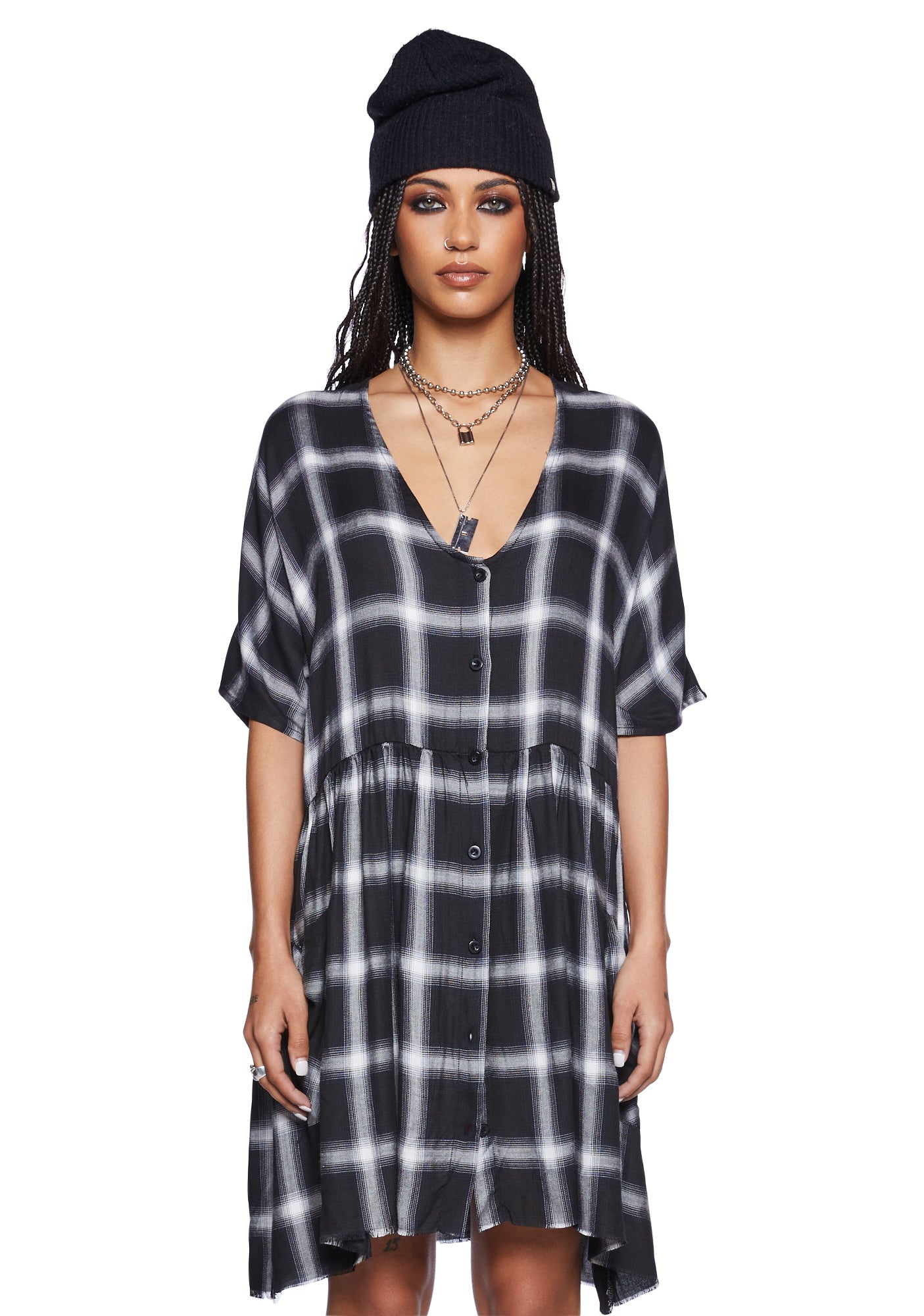 current-mood-plaid-mini-babydoll-dress-multi-dolls-kill