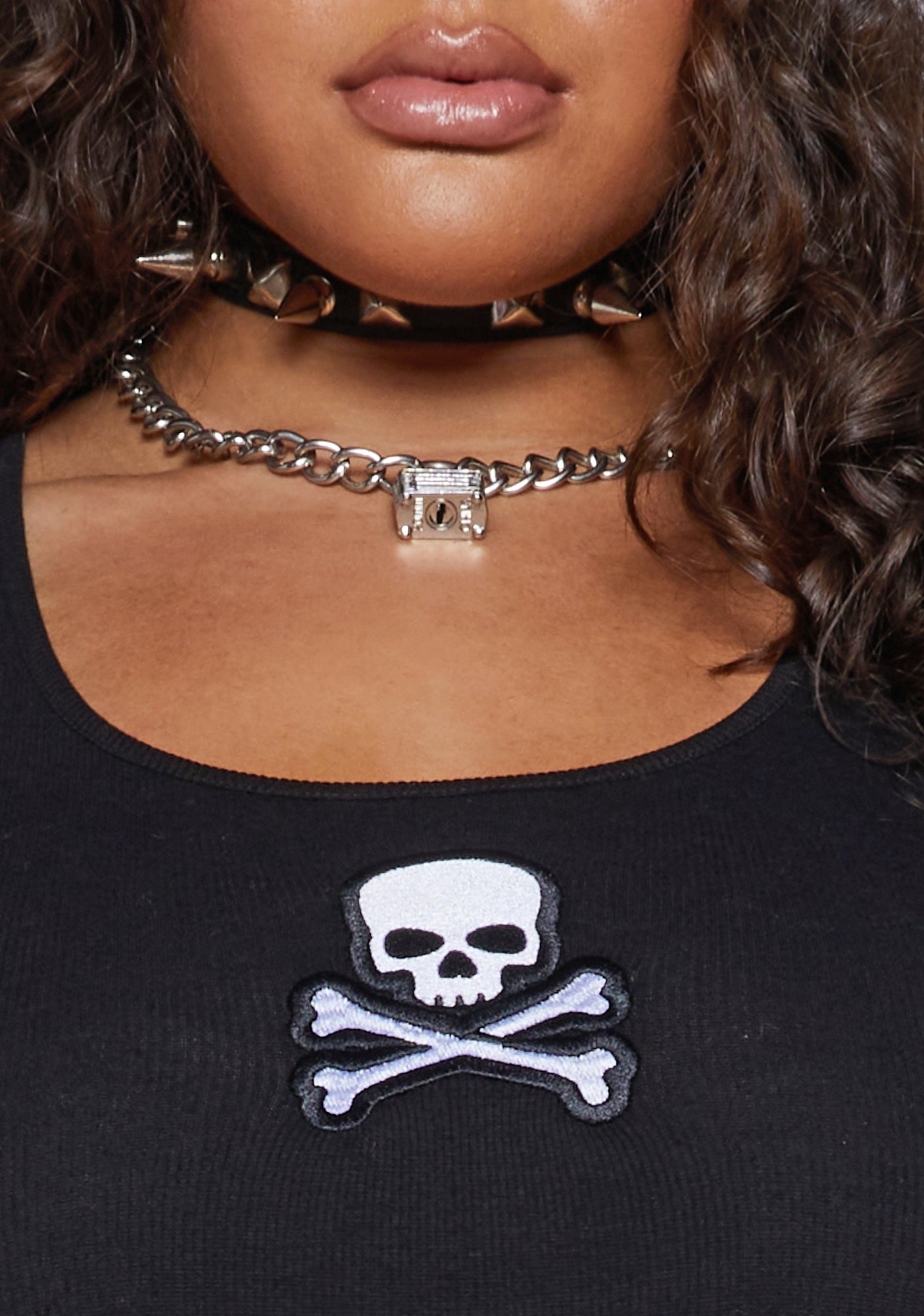 plus size skull tank tops
