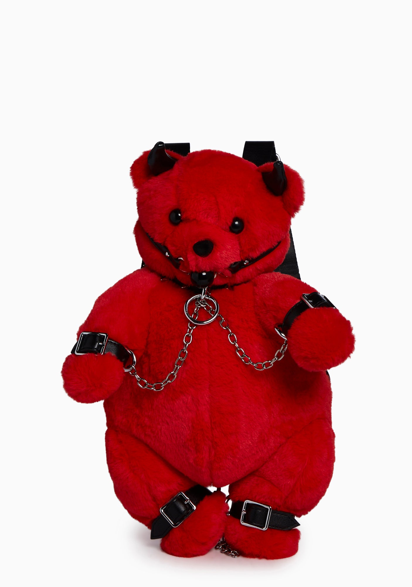 Current Mood Devil Teddy Backpack - Red – Dolls Kill