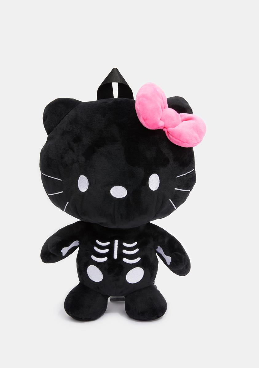 dollskill hello kitty backpack Dolls Kill Hello Kitty Skeleton Plush Backpack