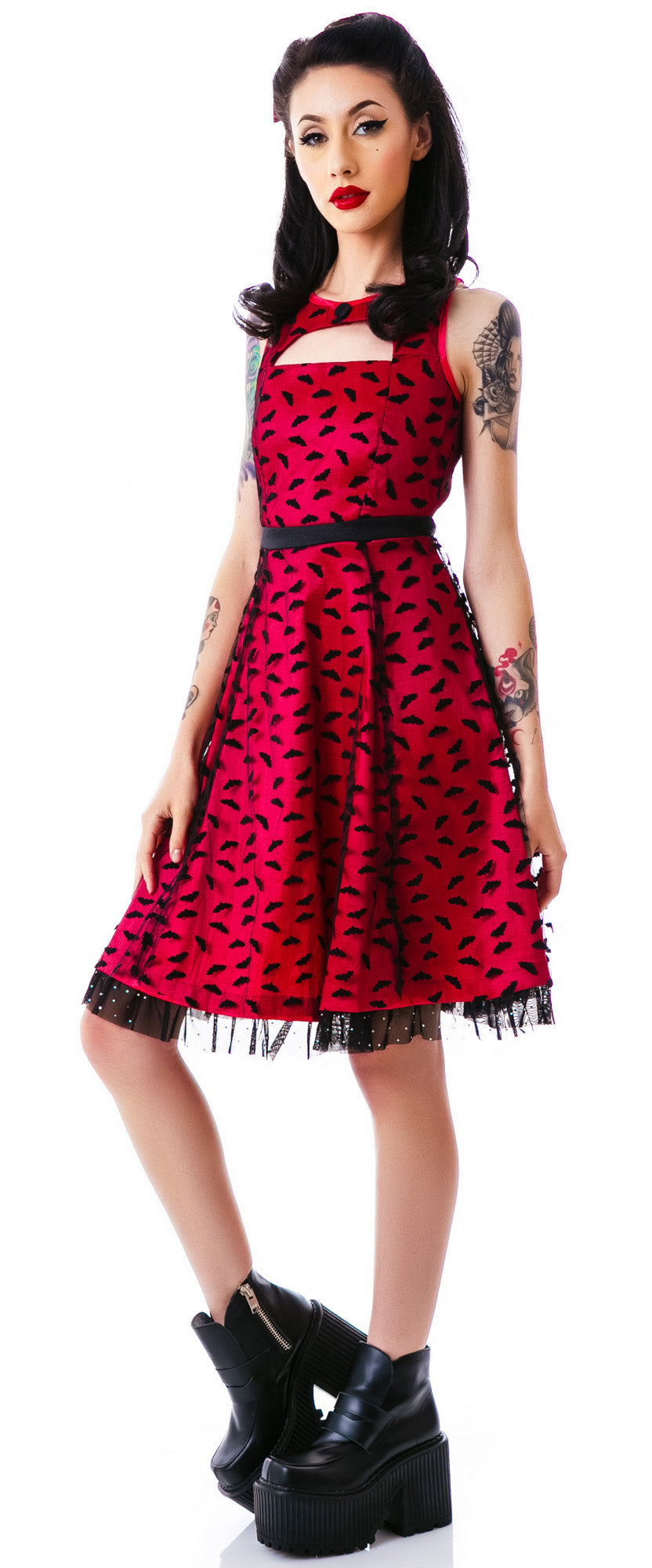Dance Card Bats Dress – Dolls Kill