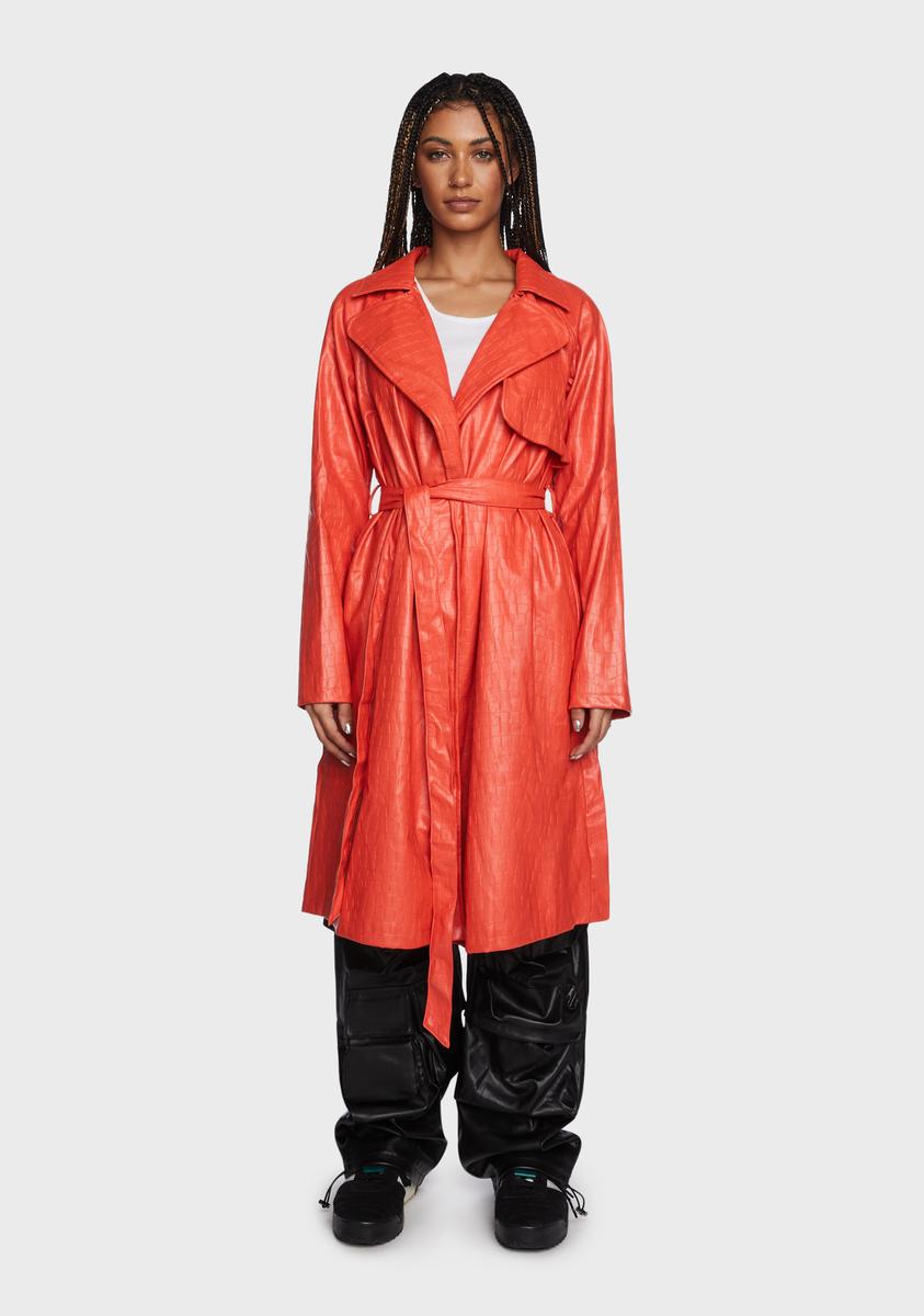 Tangerine Night On The Town Trench Coat,New Products : American Fashion Style Bags On Sale Tangerine Night On The Town Trench Coat,New Products : American Fashion Style Bags On Sale