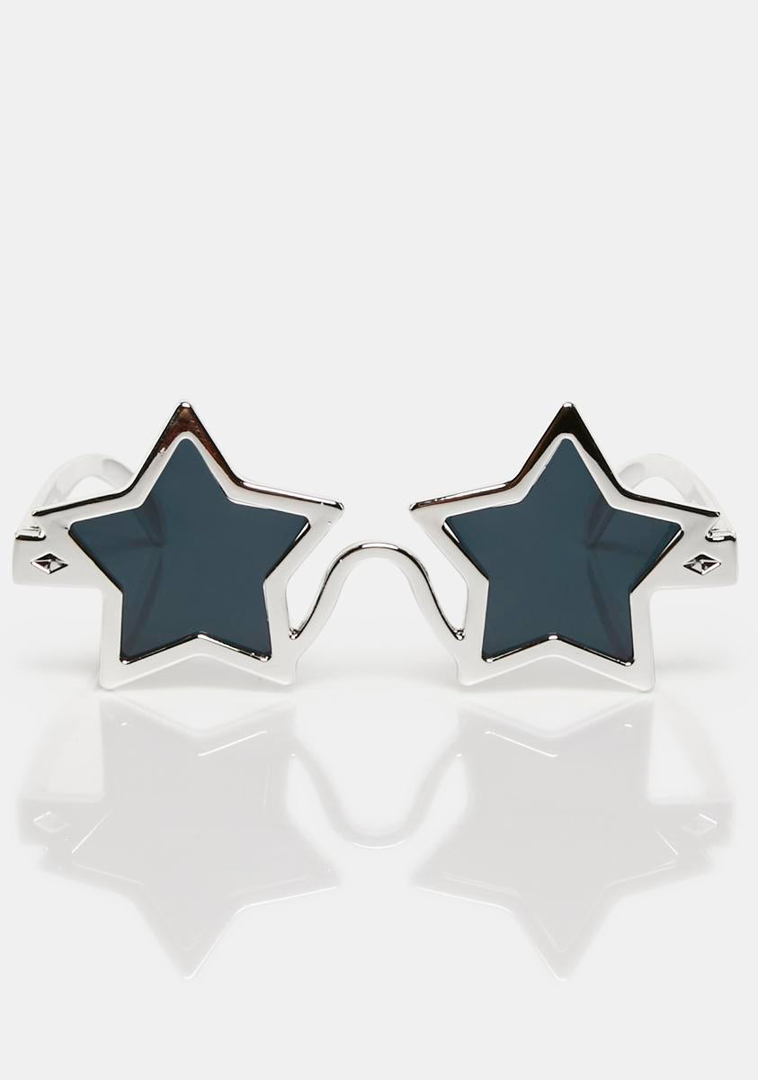 Silver star sunglasses top