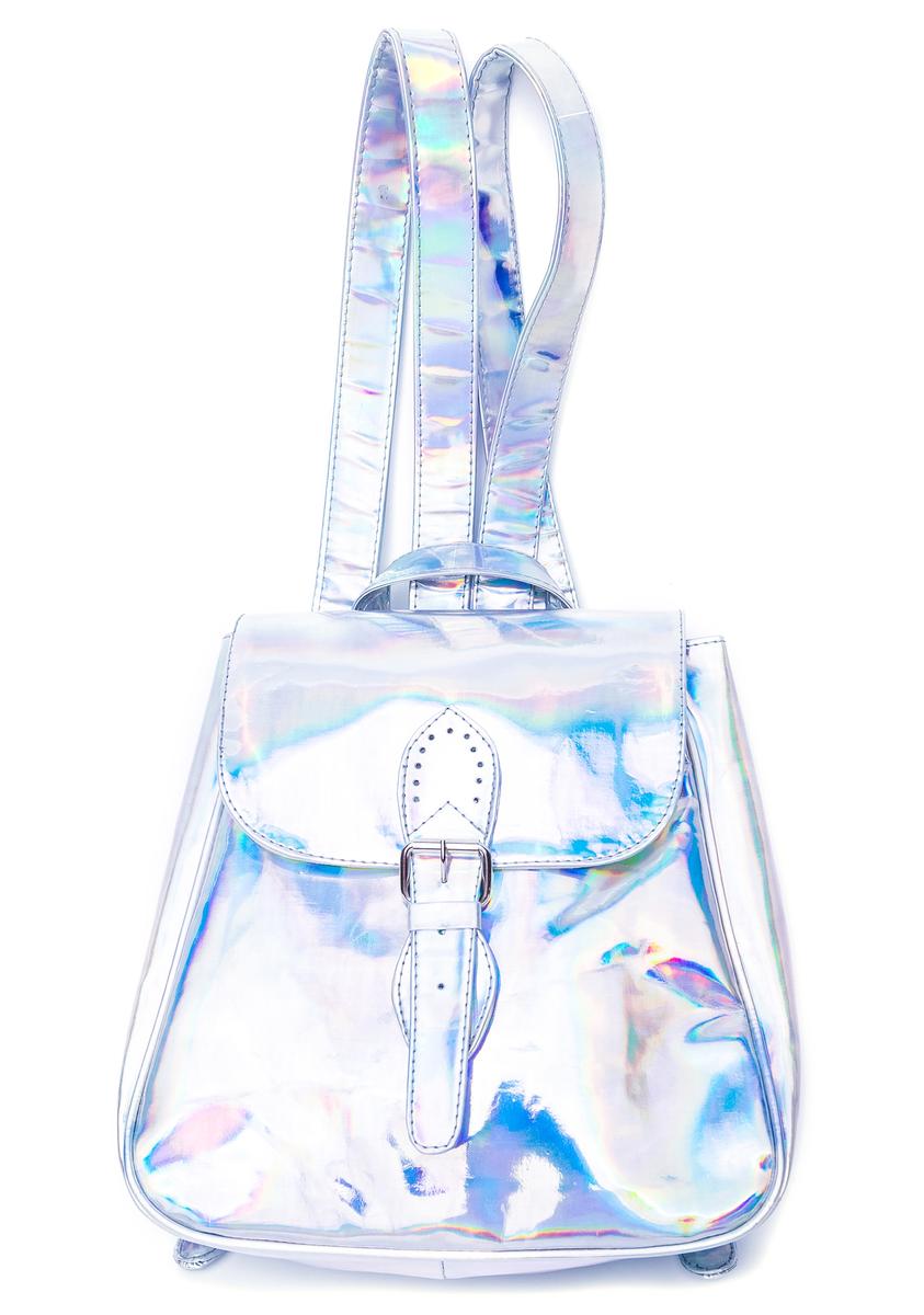 hologram mini backpack Iridescent Hologram Backpack – Dolls Kill