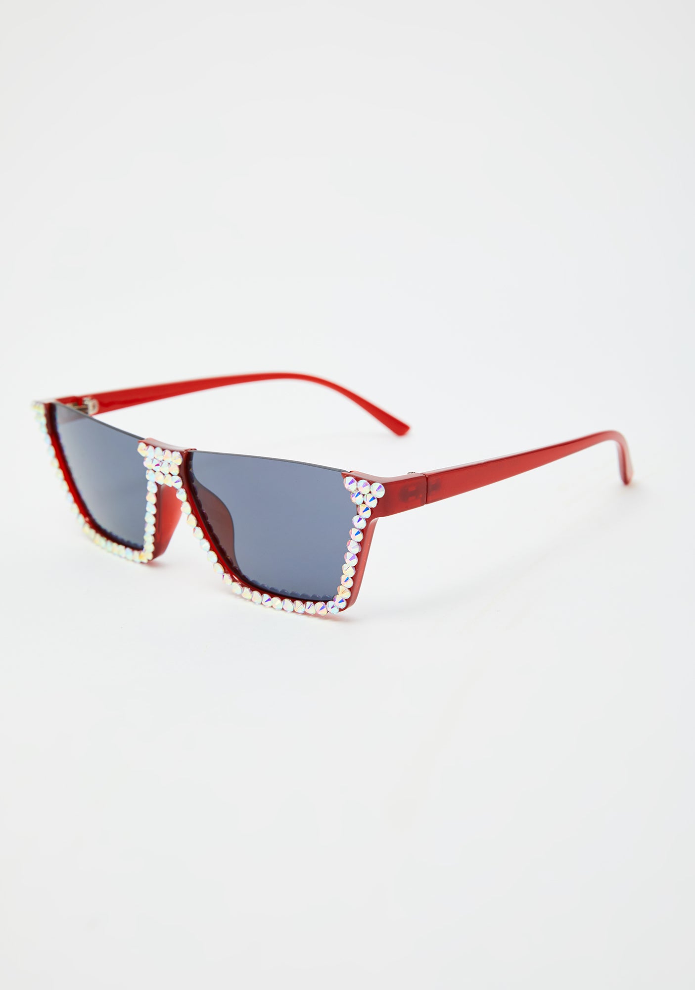 Dolls Kill Orange Rectangular Screw-Embellished Sunglasses Amazon.com: Dollger Rectangle Y2k Sunglasses for Women  main image 4