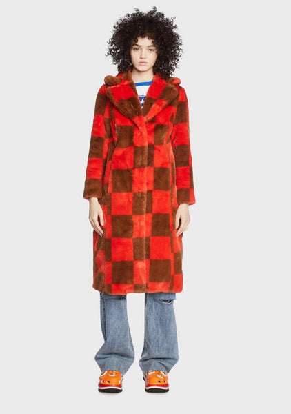 Dolls kill online checkered jacket