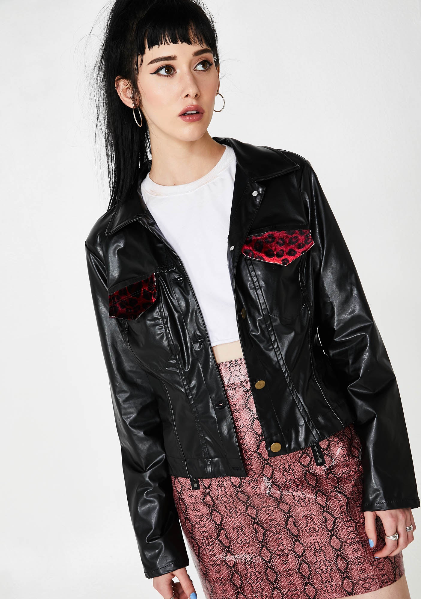 Vintage 90s Leopard Pocket Jacket – Dolls Kill