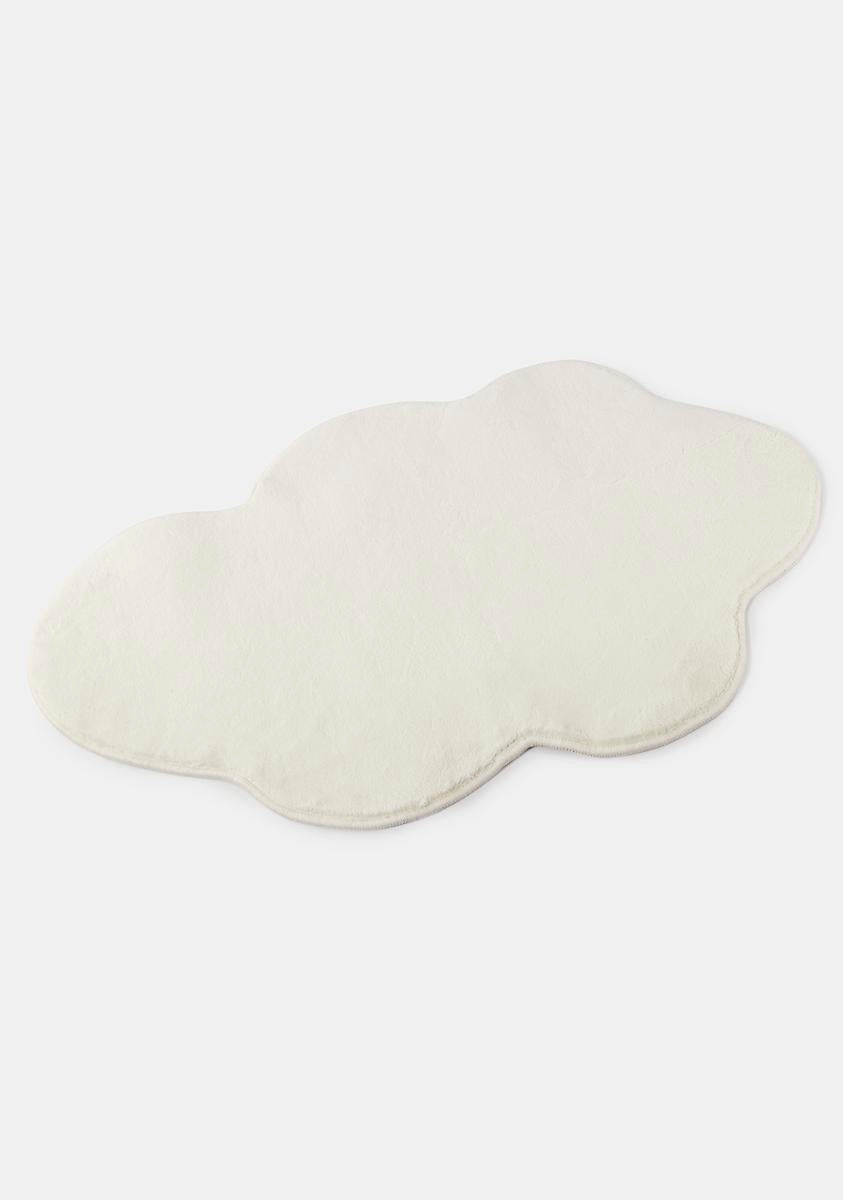 Cloud Shaped Short Pile Rug - White – Dolls Kill