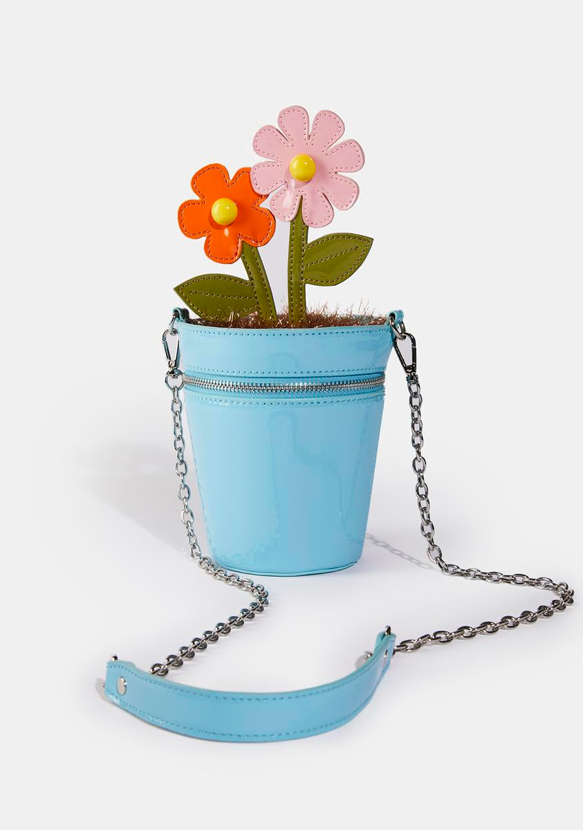 succulent purse dELiA*s by Dolls Kill Flower Daisy Potted Plant Bag Purse