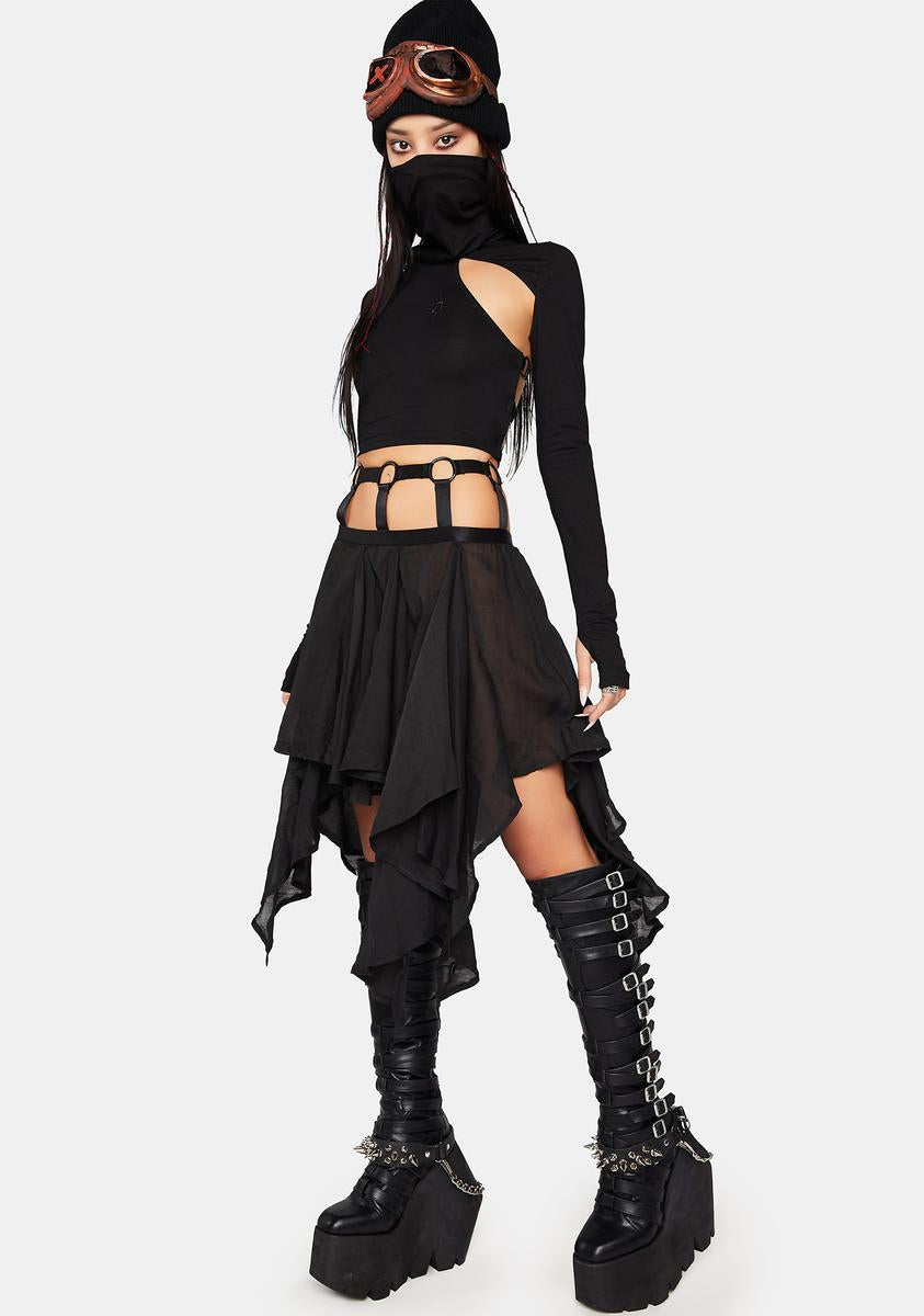 Modulation Caged Handkerchief Skirt DARKER WAVS,New Products : American Fashion Style Bags On Sale Modulation Caged Handkerchief Skirt DARKER WAVS,New Products : American Fashion Style Bags On Sale