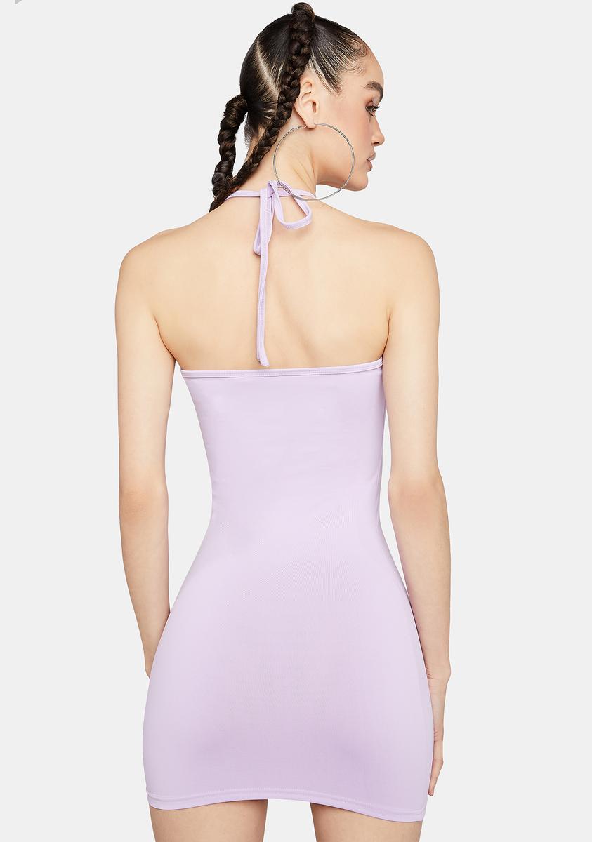 strapless open back dress Women's Lavender Short bodycon dress – The Ambition Collective main image 0