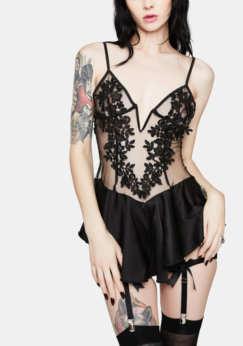 Black Fresh As A Daisy Floral Babydoll Roma,All Products : American Fashion Style Bags On Sale
