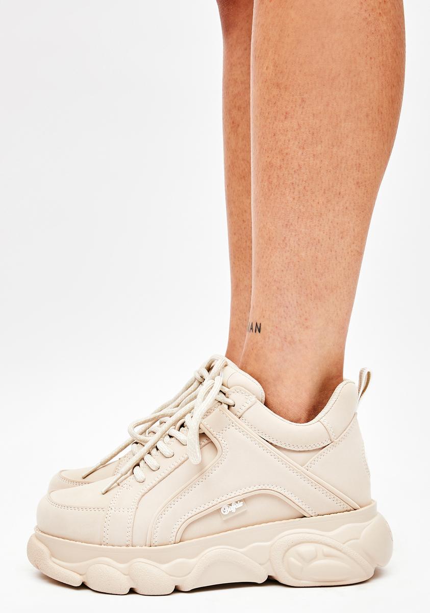 Vegan Buffalo Cream Shoes Buffalo Shoes Buffalo Corin Trainer In